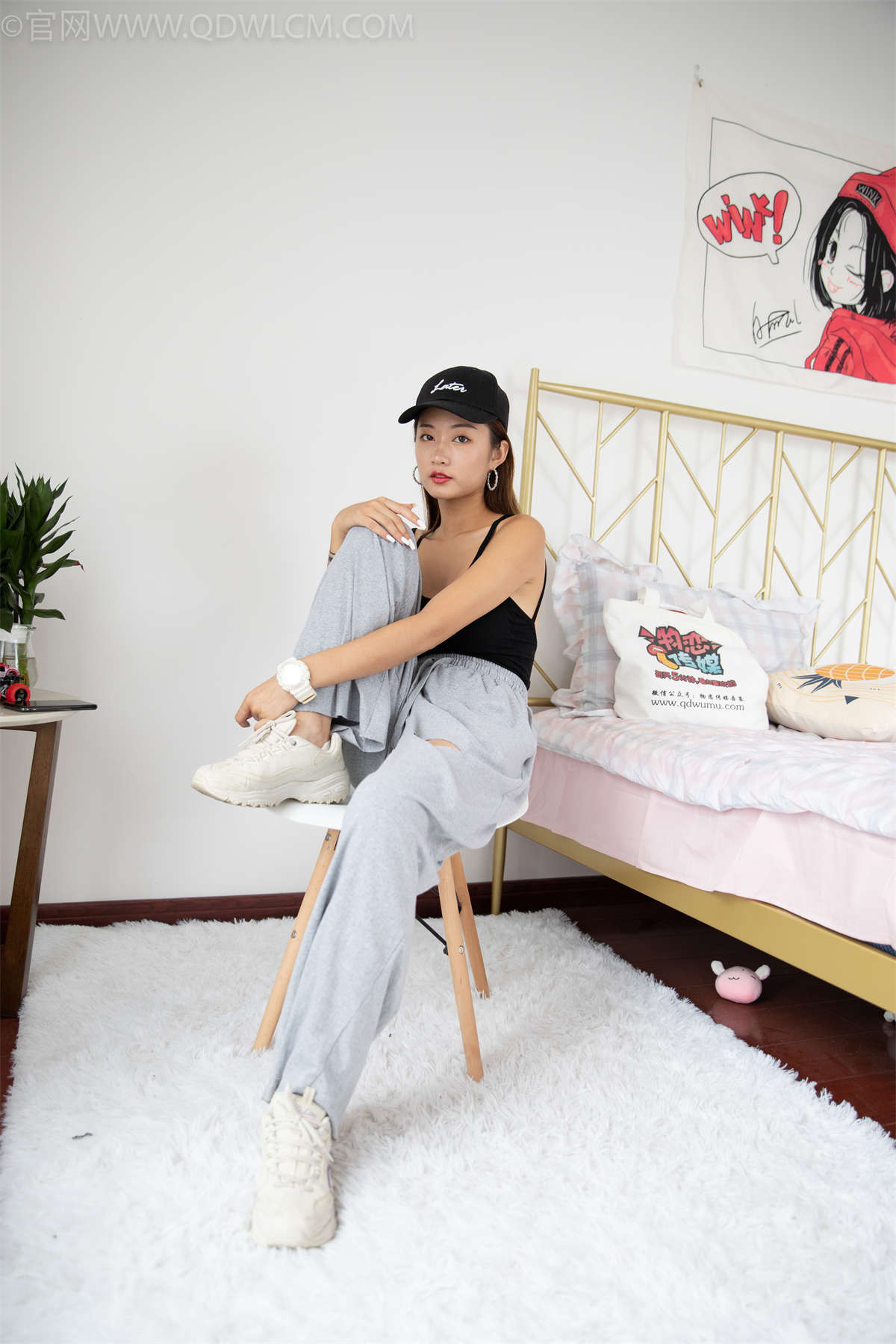 图片[2]-物恋传媒 NO.1121 言言-夏日街道（盲盒2）-日更街拍