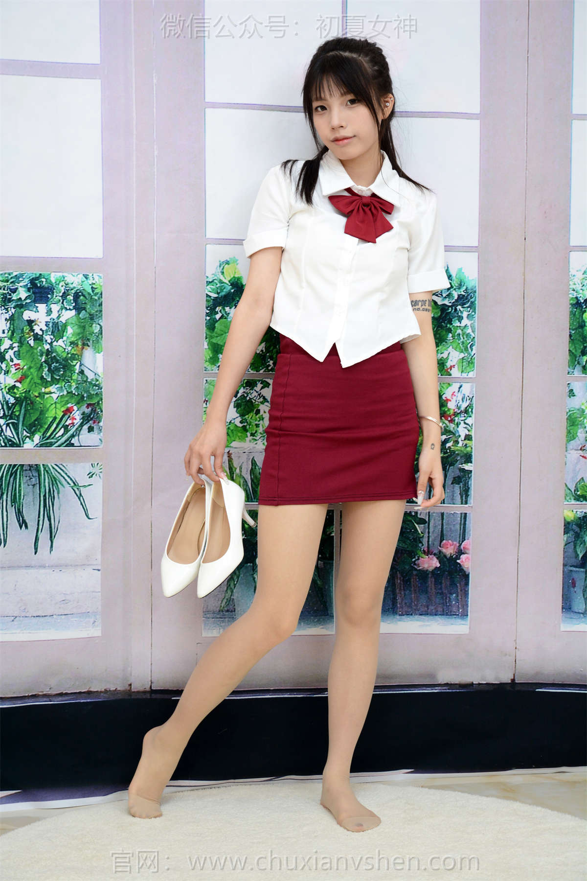 图片[2]-初夏女神 NO.256 番茄 学院小御-日更街拍