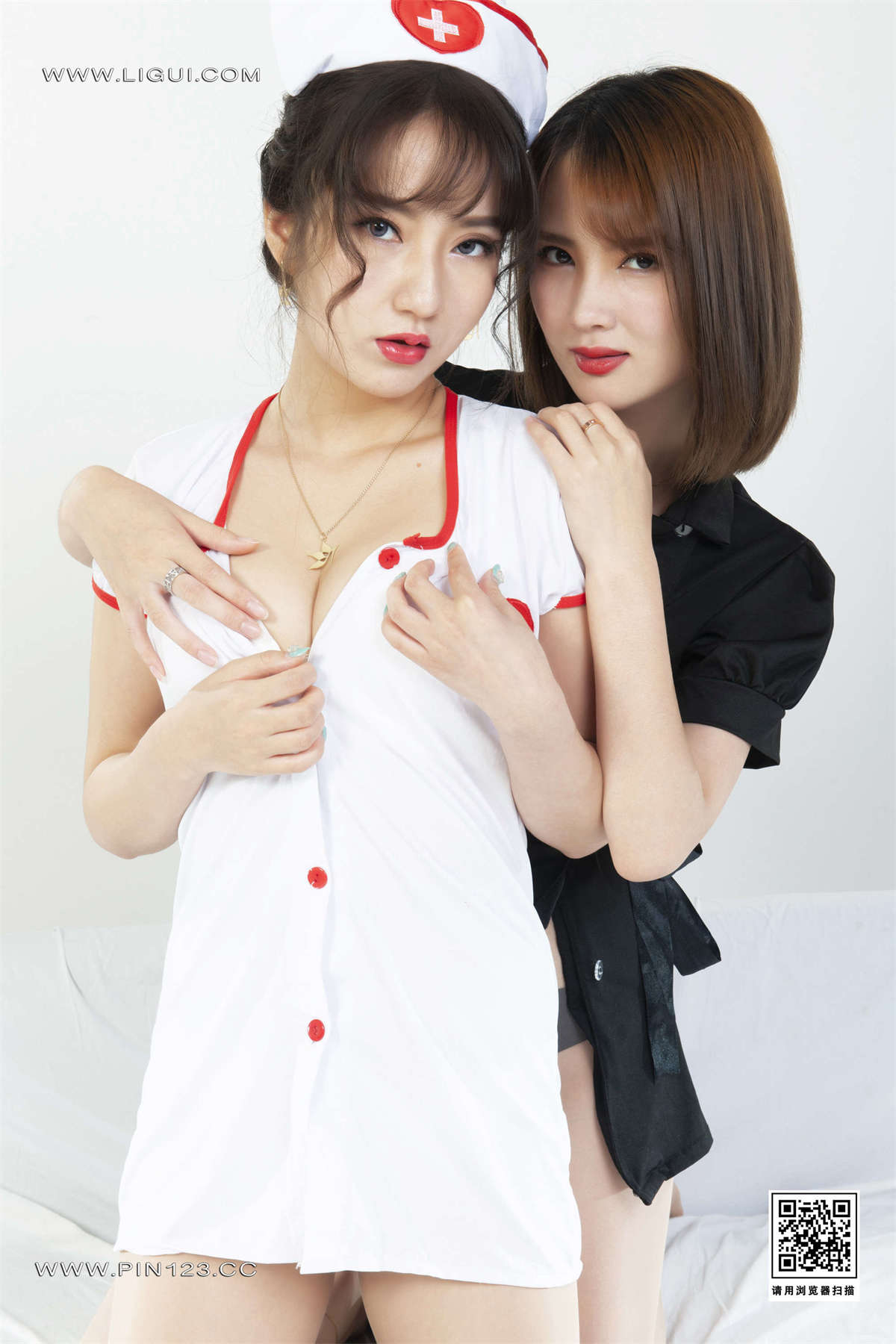 图片[2]-Ligui丽柜 2023.05.26 缚翼天使 妖妖&汐汐-日更街拍