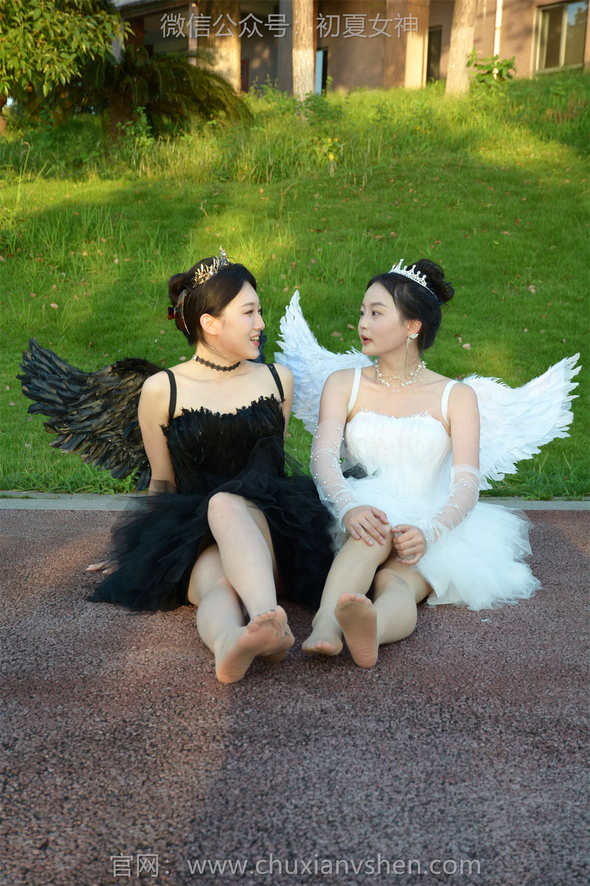 图片[2]-初夏女神 NO.226 双双&环环 黑白天使-日更街拍