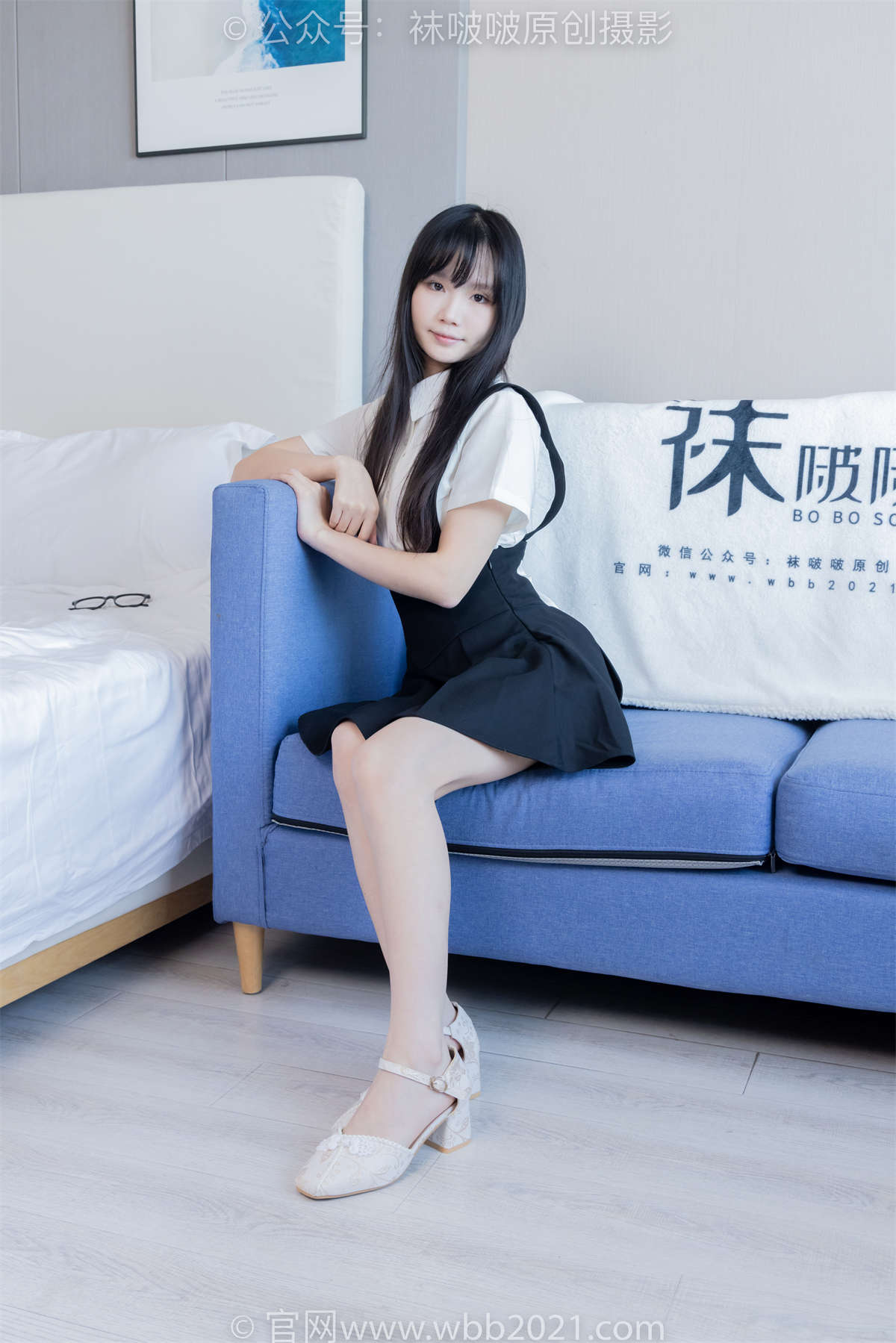 图片[2]-袜啵啵 No.444 甜甜圈-两双高跟鞋、凉鞋、肉丝（脚尖加固款）、裸足 超长花絮版-日更街拍