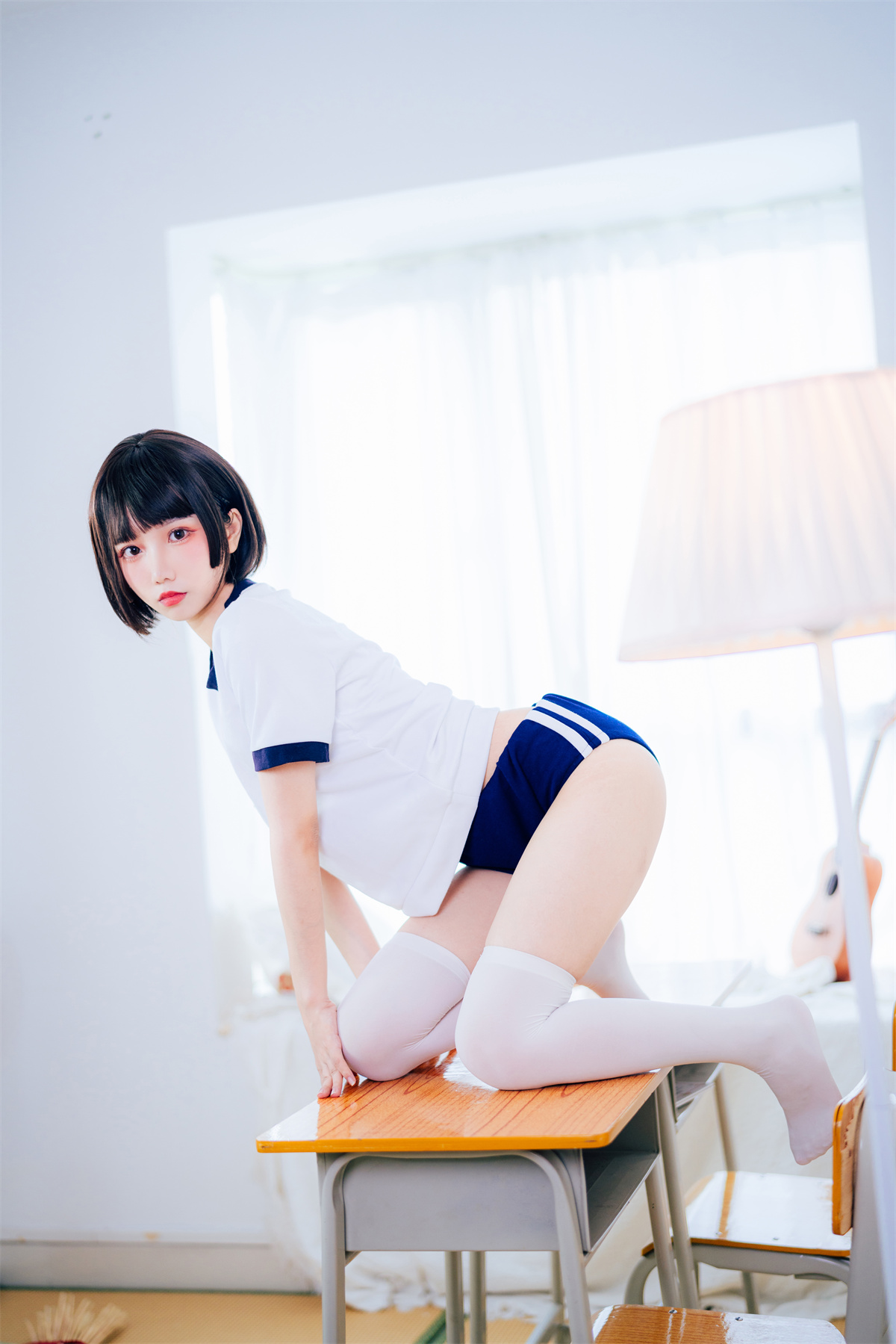 图片[2]-果咩酱w NO.014 体操服-日更街拍