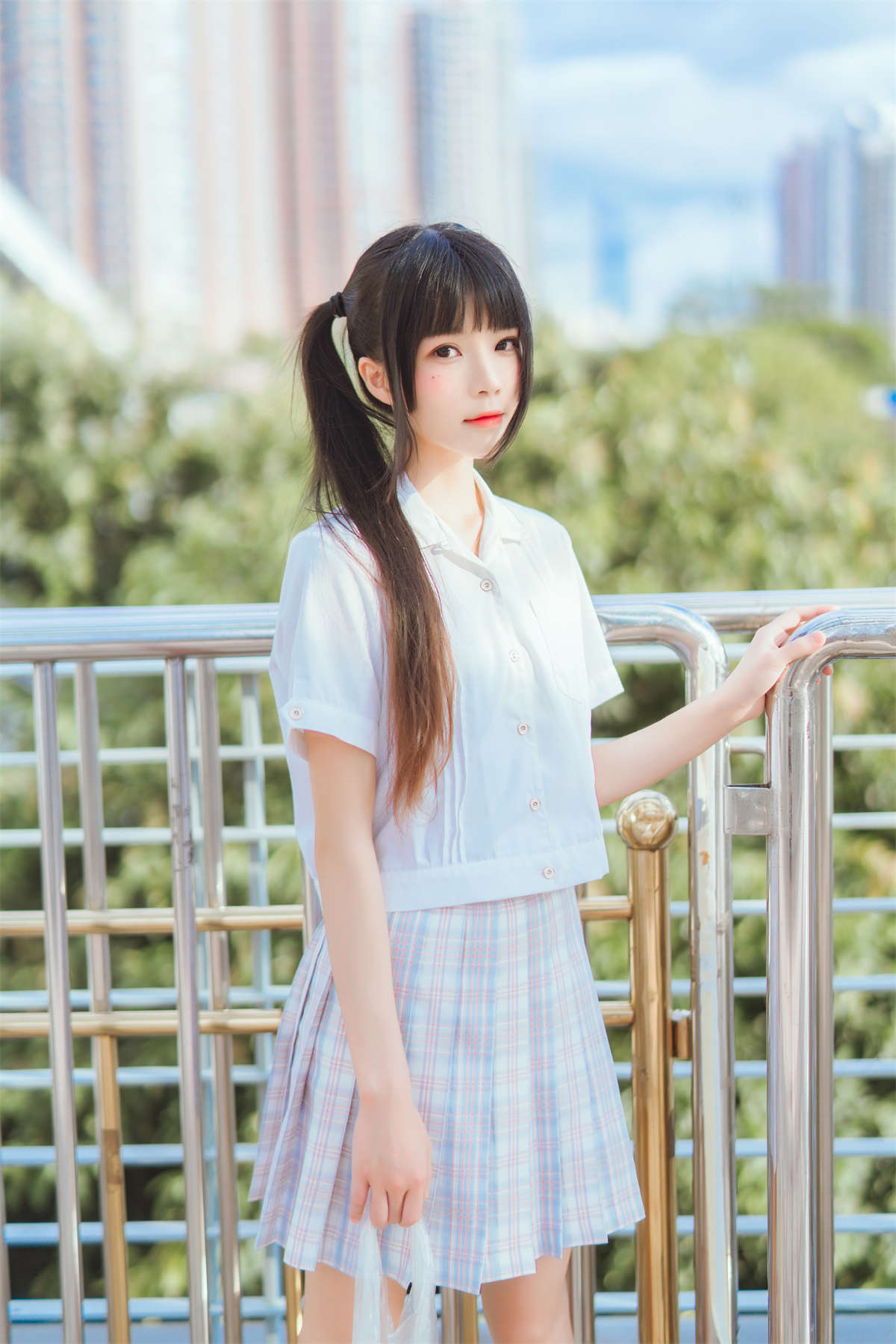桜桃喵 – 少女之浅色系-日更街拍