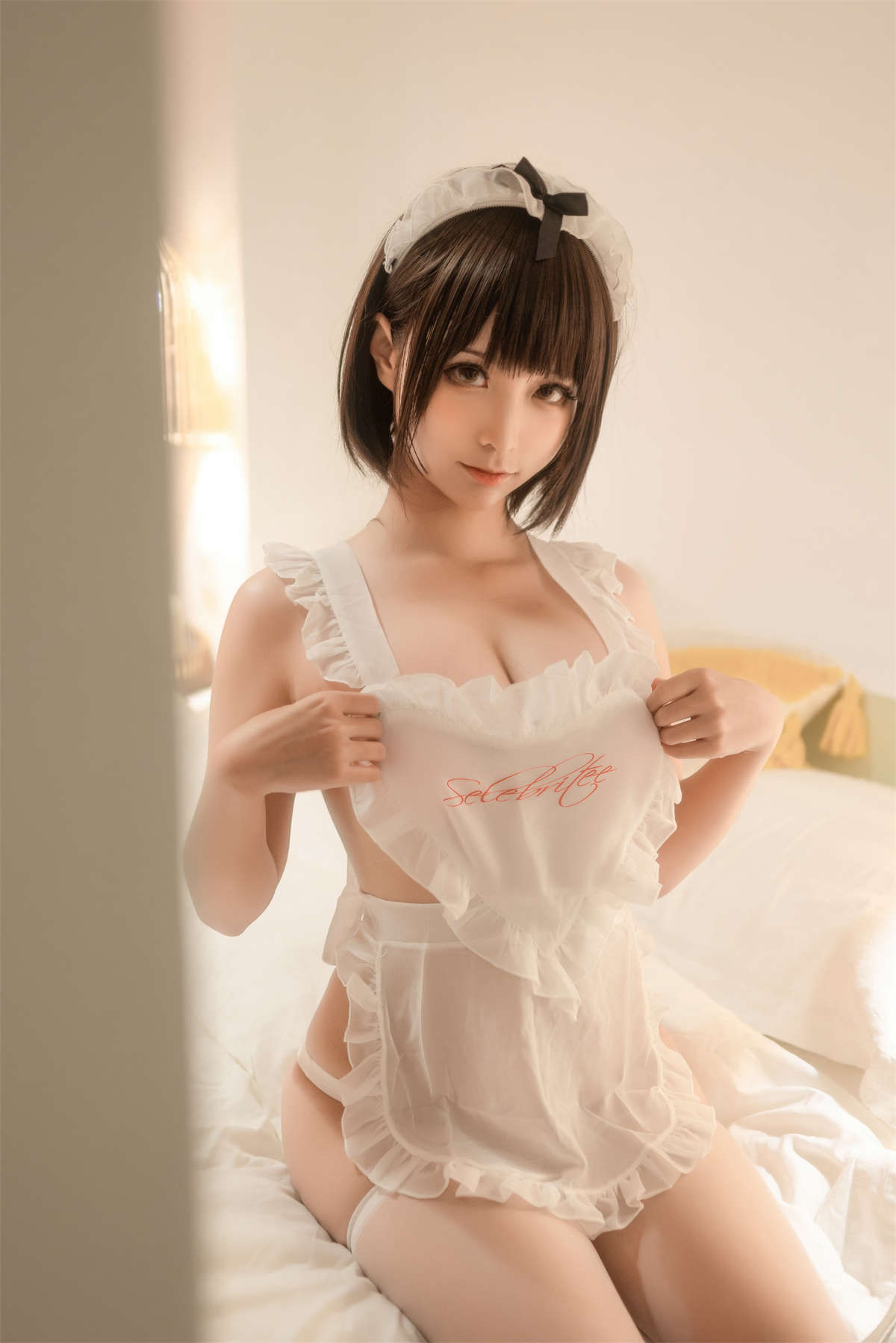 图片[2]-知名动漫博主-蠢沫沫 爱心围裙-日更街拍