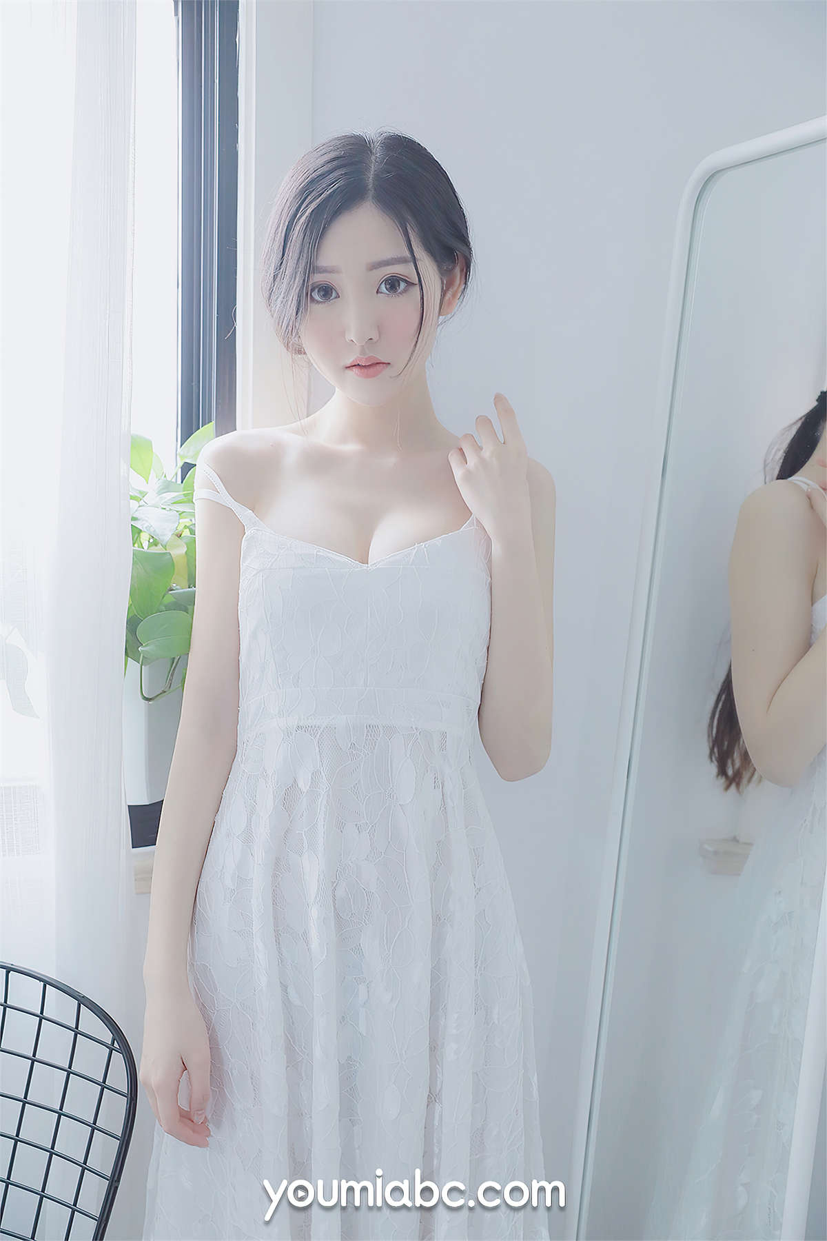 YouMi尤蜜 2021.04.22 白裙少女 沈梦瑶-日更街拍