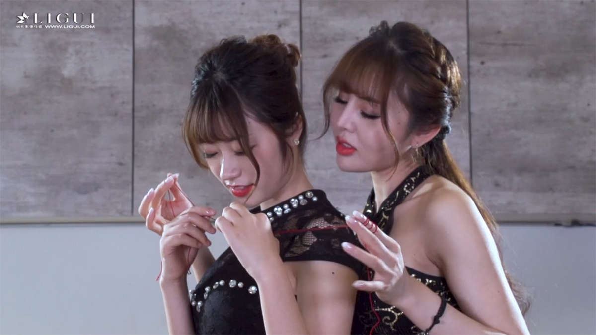 Ligui丽柜视频 2019.06.08 双生花の莲怡粽情 凉儿&安娜-日更街拍