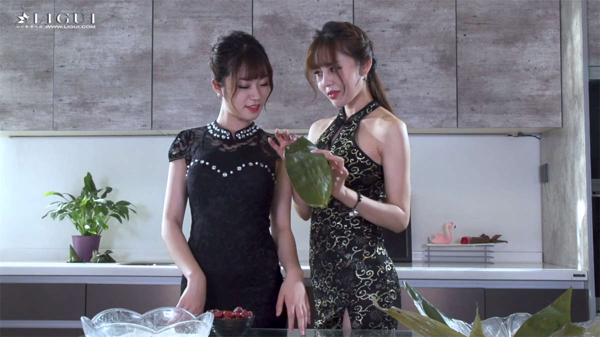 图片[2]-Ligui丽柜视频 2019.06.08 双生花の莲怡粽情 凉儿&安娜-日更街拍