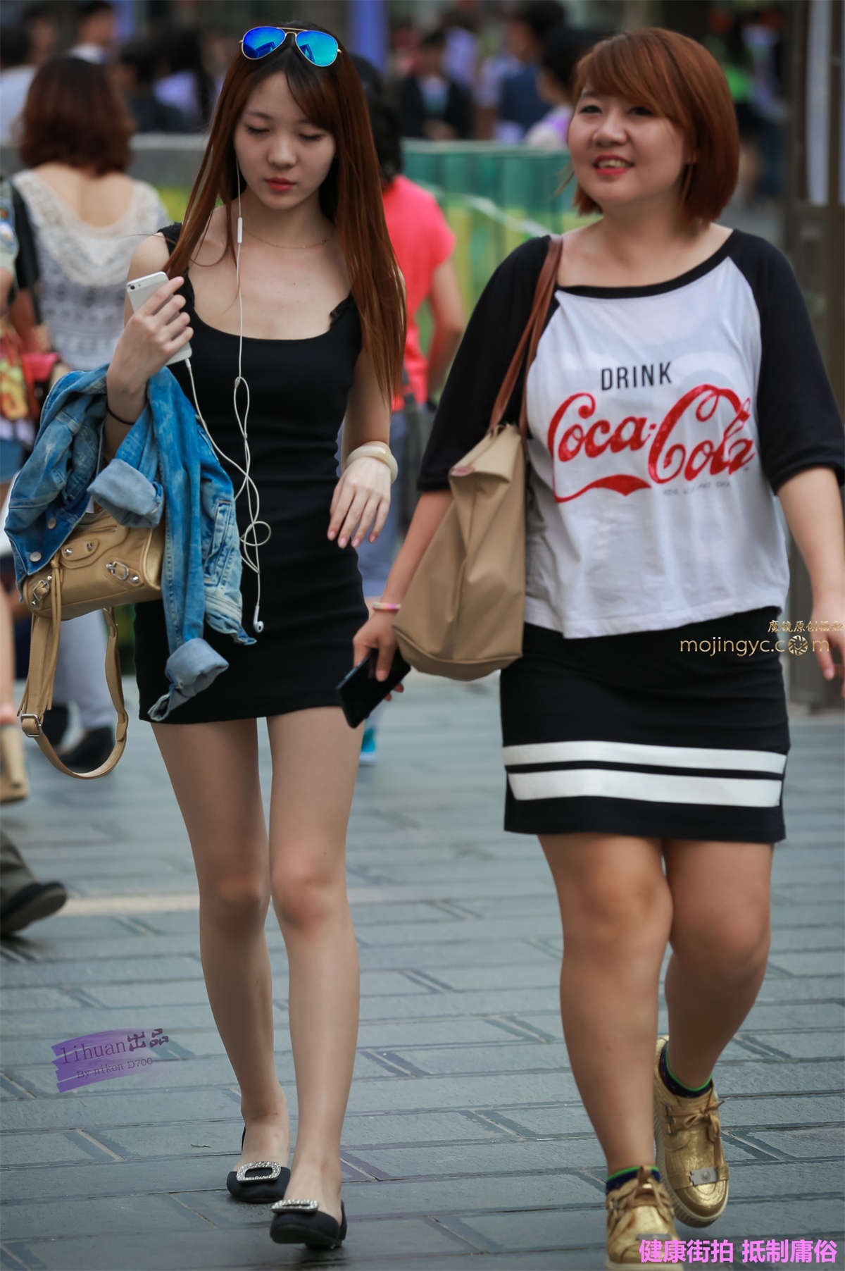 李欢原创-黑色裹身裙（18P）-日更街拍