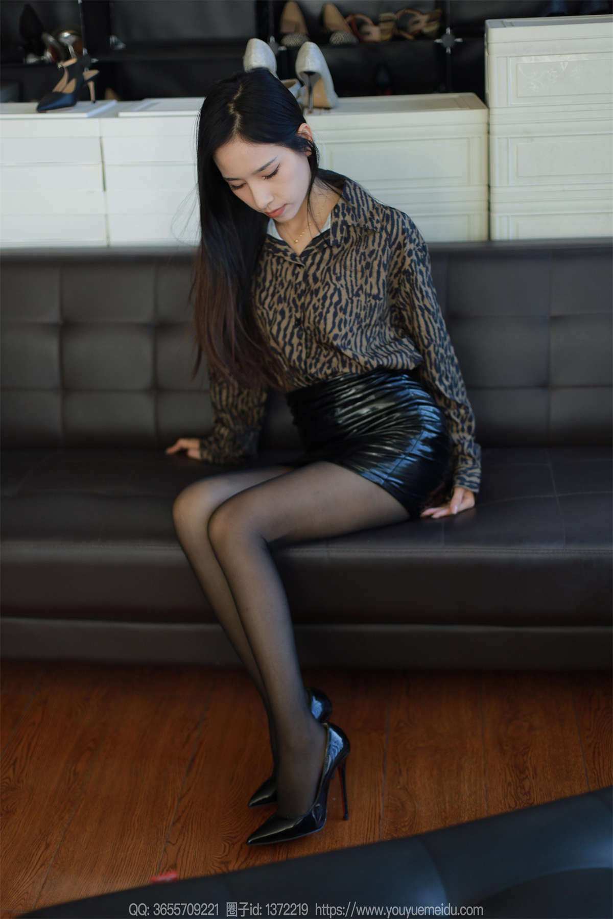 图片[2]-IESS异思趣向 2023.11.22 丝享家1592：美子 豹纹配字母-日更街拍