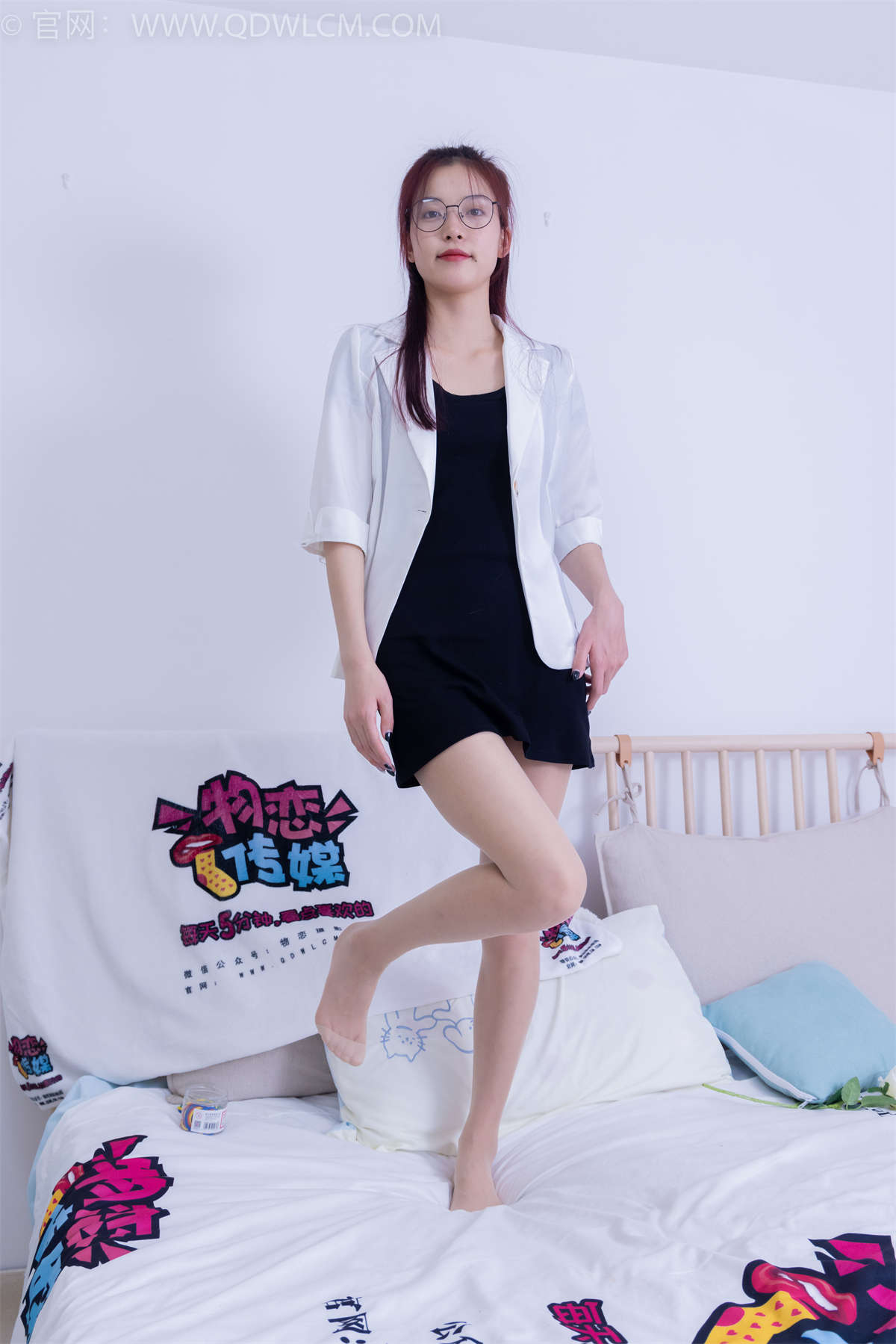 图片[2]-物恋传媒 NO.1855 茯苓-黑白色系-日更街拍