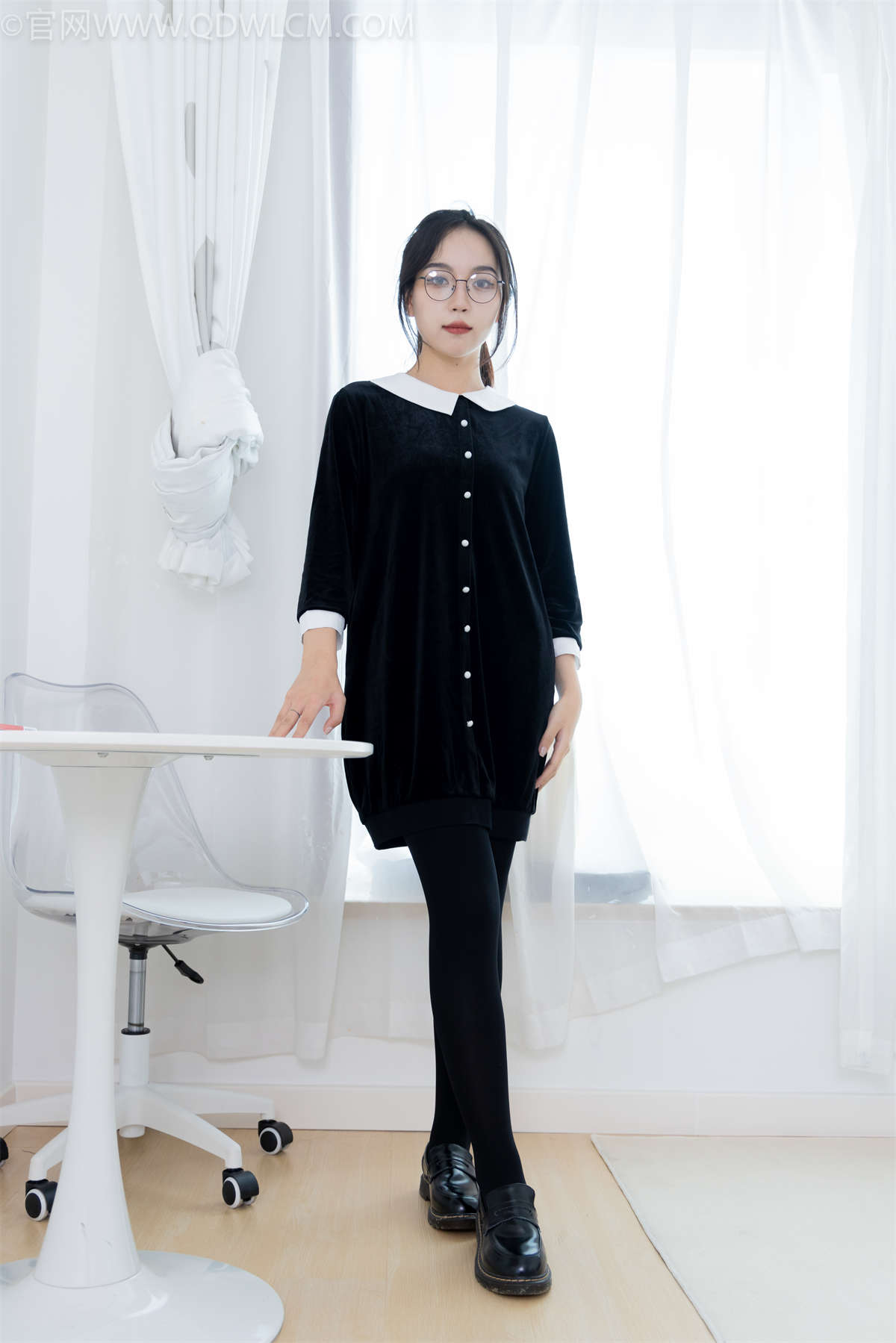 图片[2]-物恋传媒 NO.2162 纱纱-黑色记忆-日更街拍