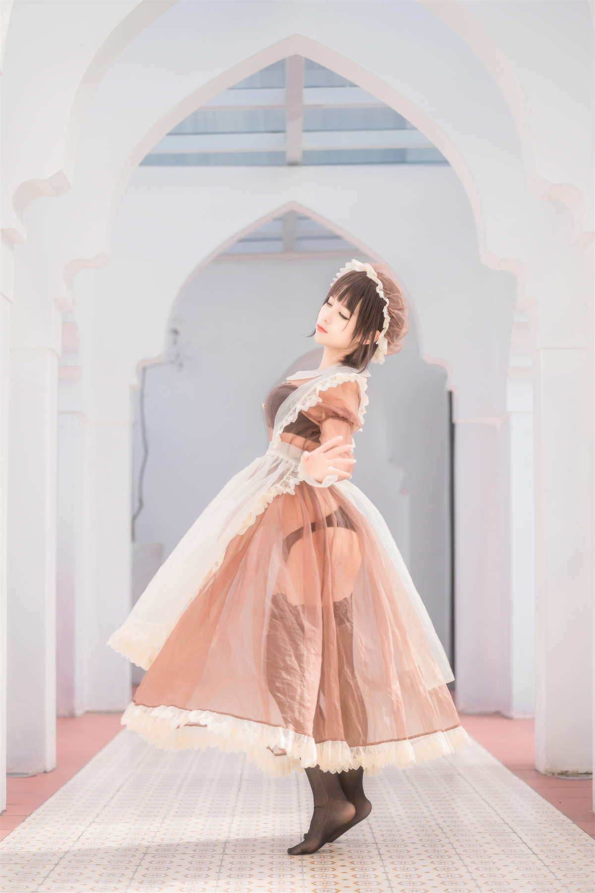 图片[2]-知名动漫博主-蠢沫沫 纱-室外女仆-日更街拍