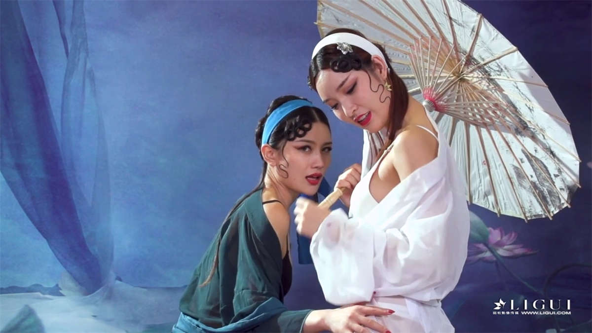 Ligui丽柜视频 2019.11.08 青莲玉脂竞妖娆 雪糕&甜甜-日更街拍