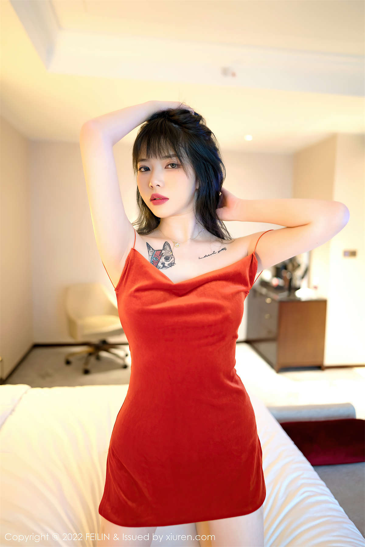 图片[2]-Feilin嗲囡囡 2022.03.23 VOL.436 Arude薇薇-日更街拍