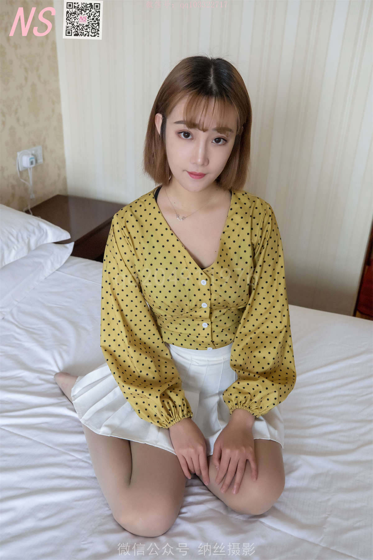 纳丝摄影No.166 琴子 灰丝领域-日更街拍