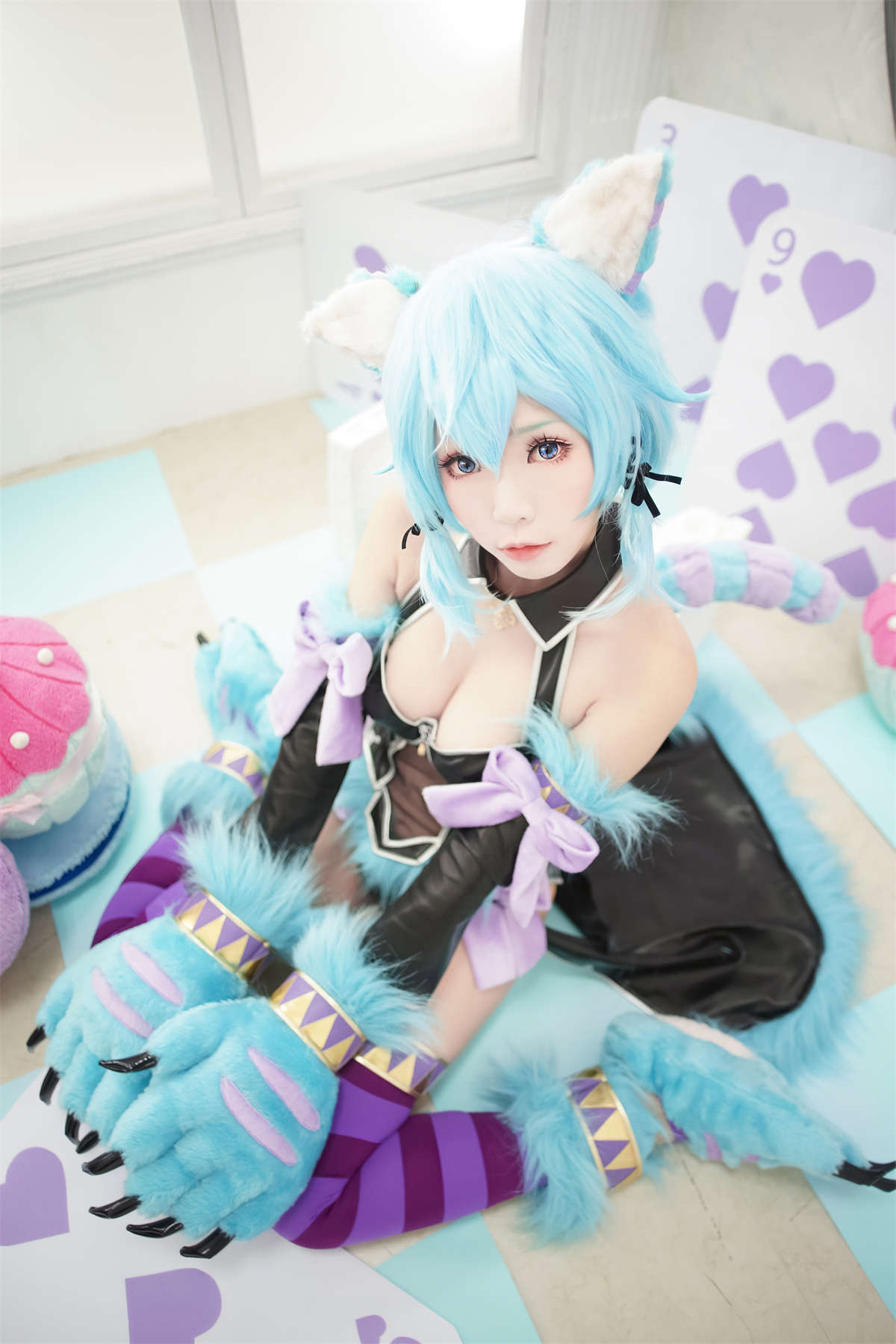 Ely_eee(ElyEE子) 诗乃扑克猫-日更街拍