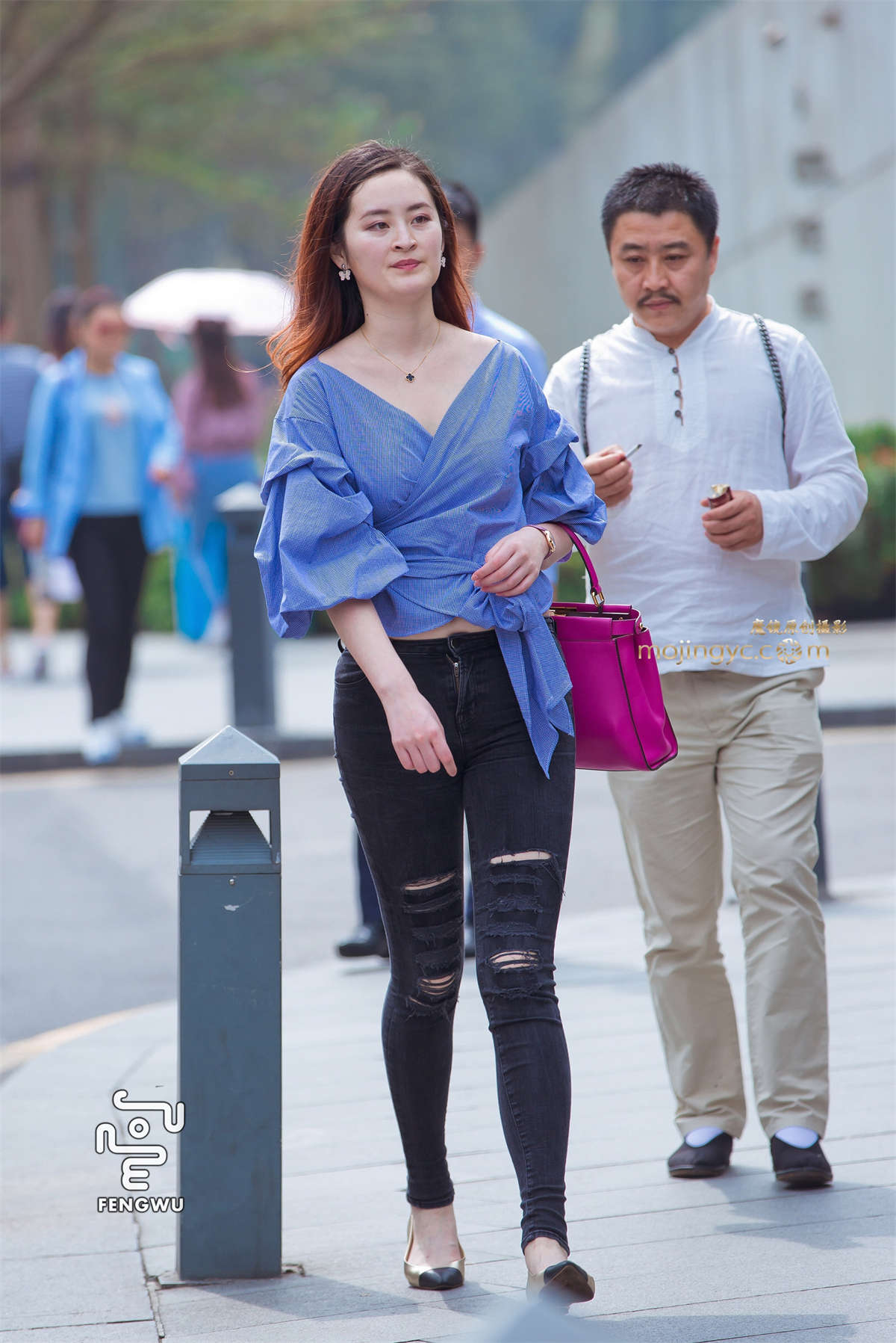 图片[2]-紧身牛仔裤，平底鞋（11）-日更街拍