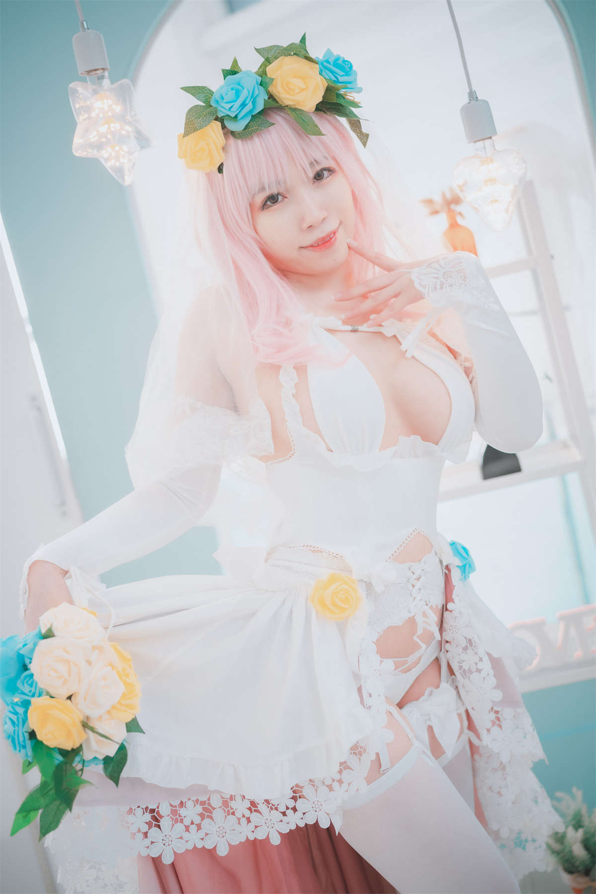 图片[2]-[DJAWA] Myaron – Super Sonico White Wedding-日更街拍