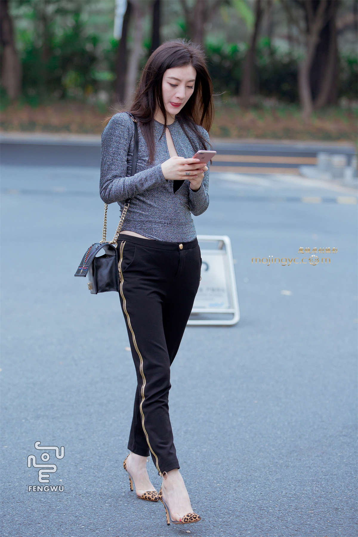 紧身长裤，高跟（10）-日更街拍