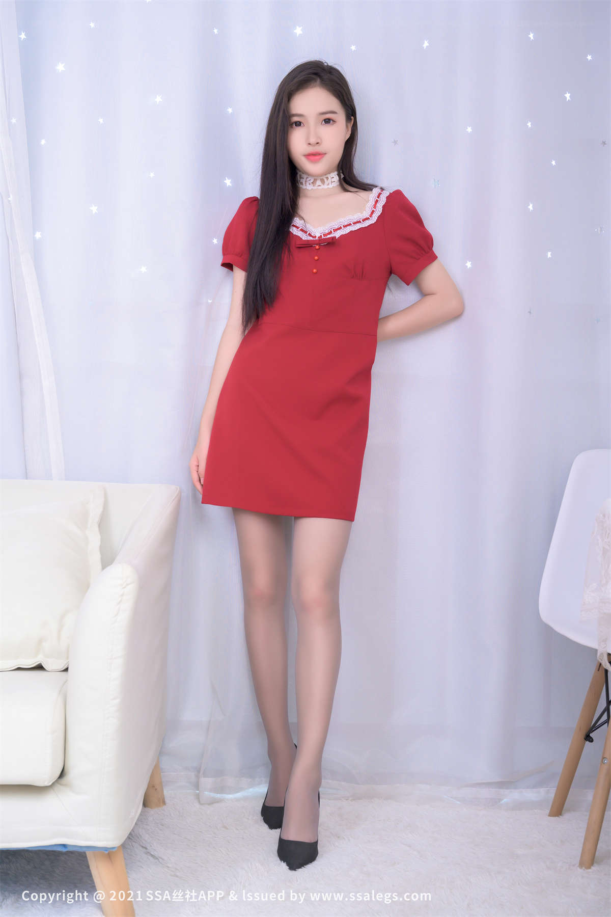 SSA丝社 No.794 模特木子的灰丝美脚（上）-日更街拍