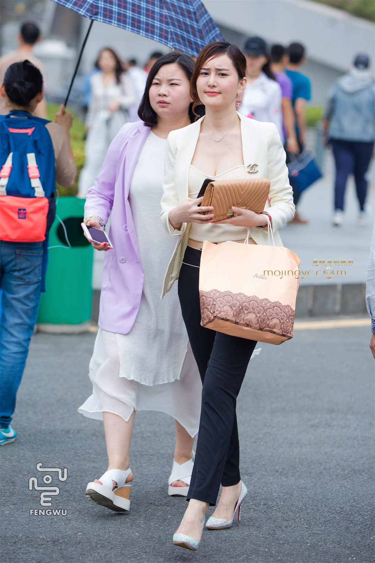 紧身长裤，高跟（13）-日更街拍