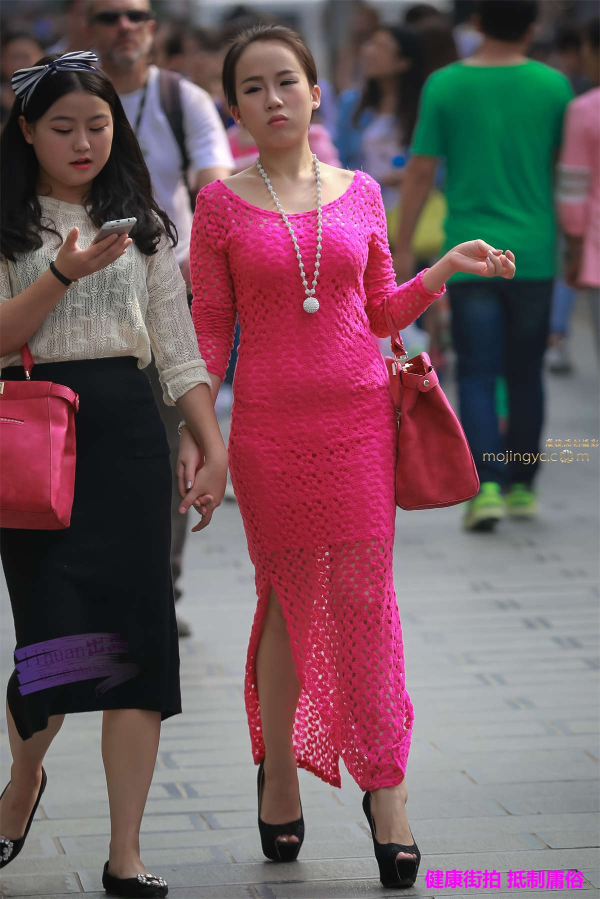 图片[2]-李欢原创-红色一步裙（27P）-日更街拍