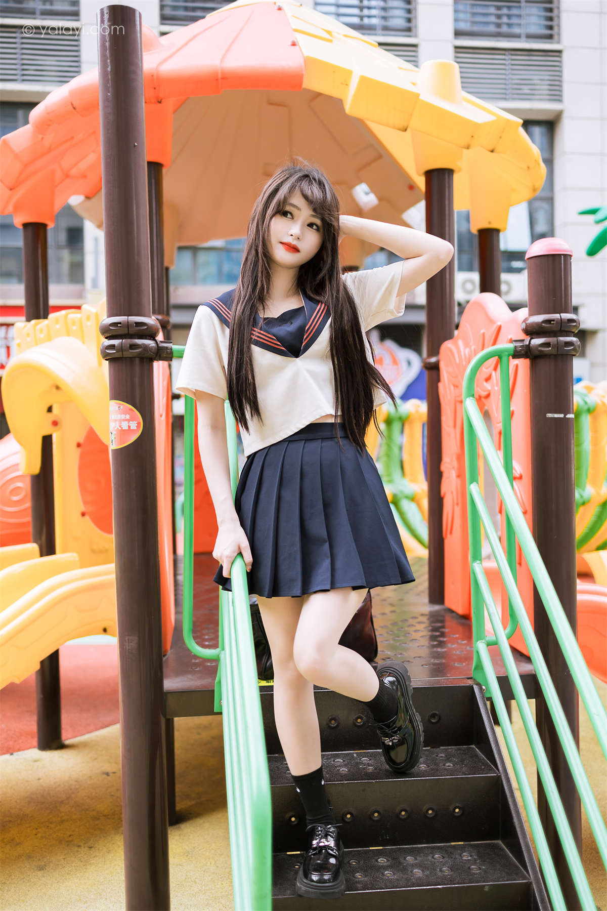 图片[2]-YALAYI雅拉伊2023.06.19 NO.1042 jk制服 小亭-日更街拍