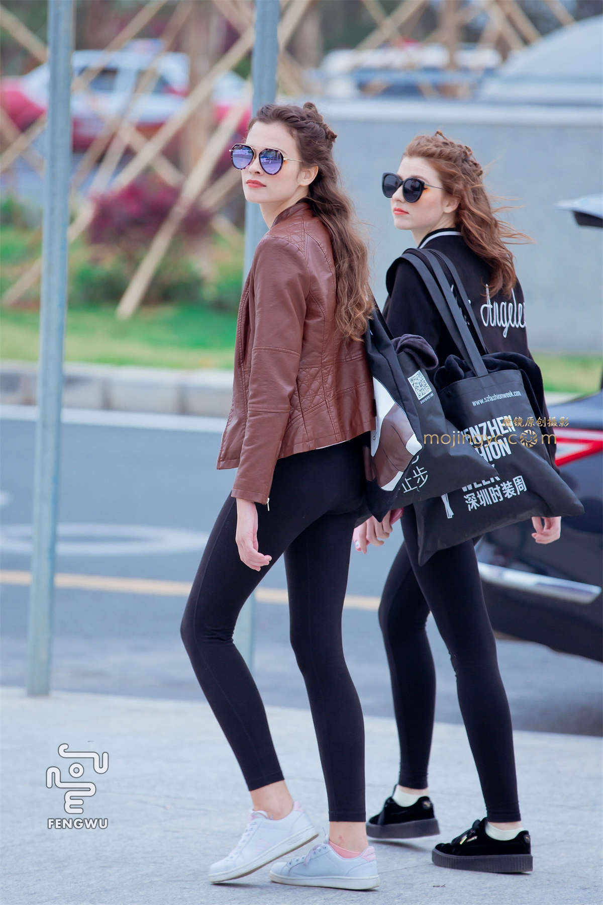 紧身长裤，运动鞋（9）-日更街拍