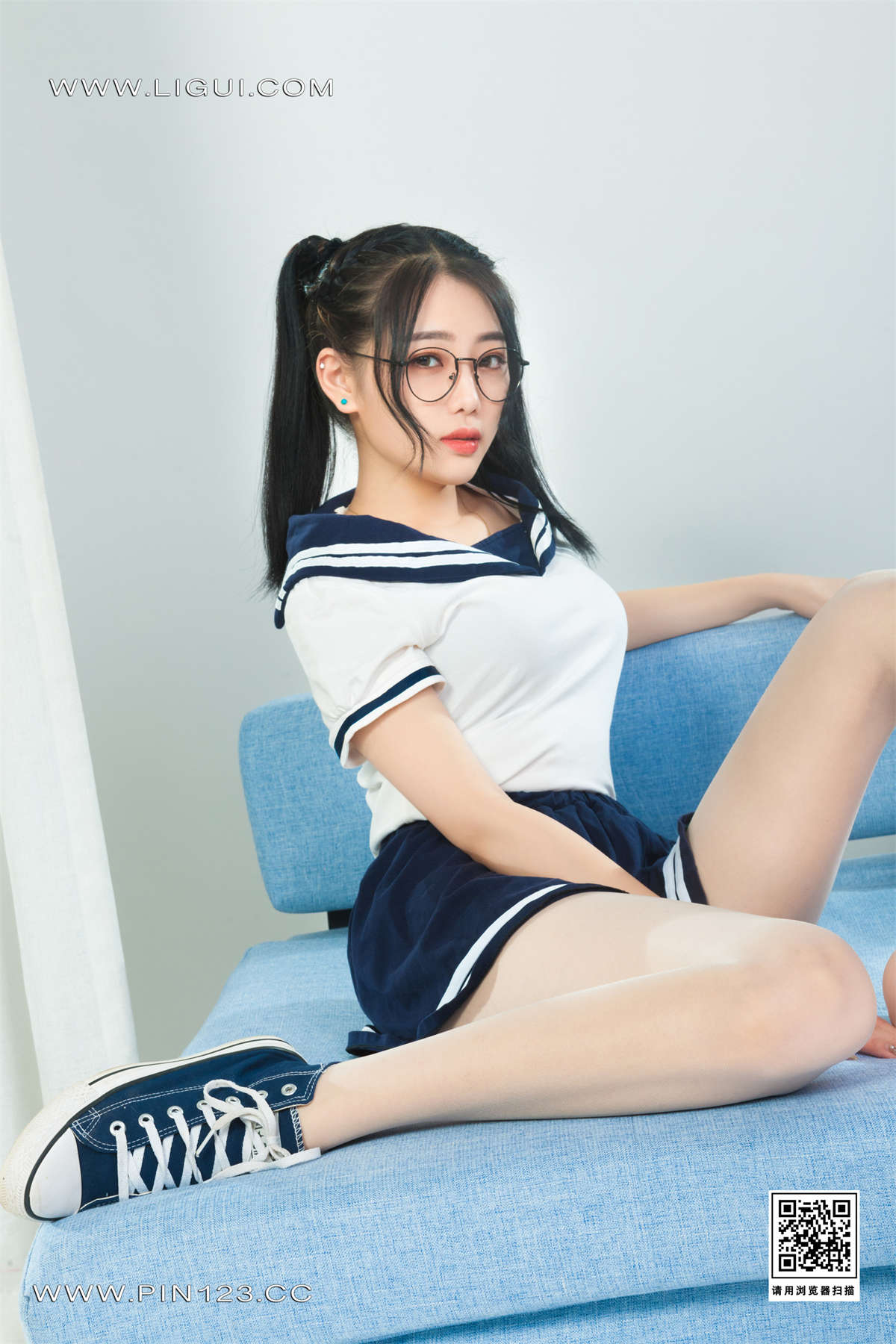 Ligui丽柜 2022.09.16 双生花-紧缚花季 小智贤&汐汐-日更街拍