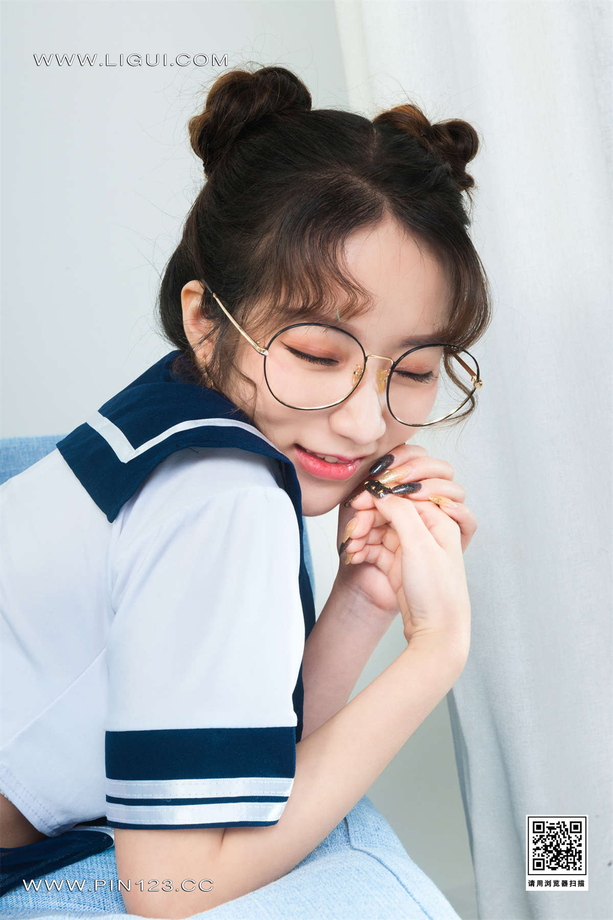 图片[2]-Ligui丽柜 2022.09.16 双生花-紧缚花季 小智贤&汐汐-日更街拍