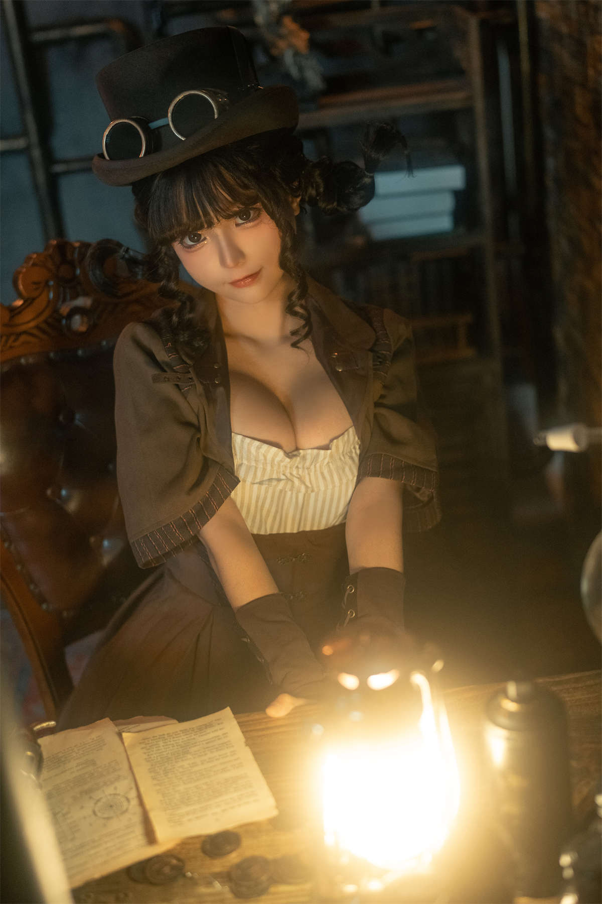 知名动漫博主-蠢沫沫 蒸汽少女-日更街拍