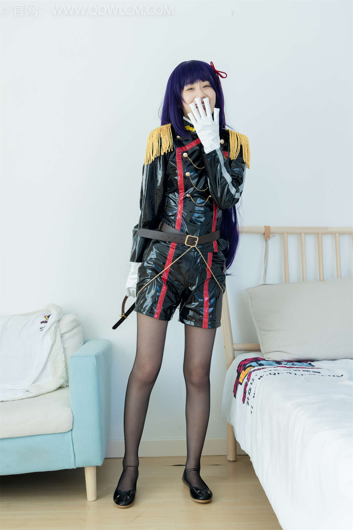 图片[2]-物恋传媒 NO.2251 菜菜-平底鞋、薄黑丝（脚尖加固款）、肚子痛揉肚子剧情、本期视频为竖屏拍摄-日更街拍