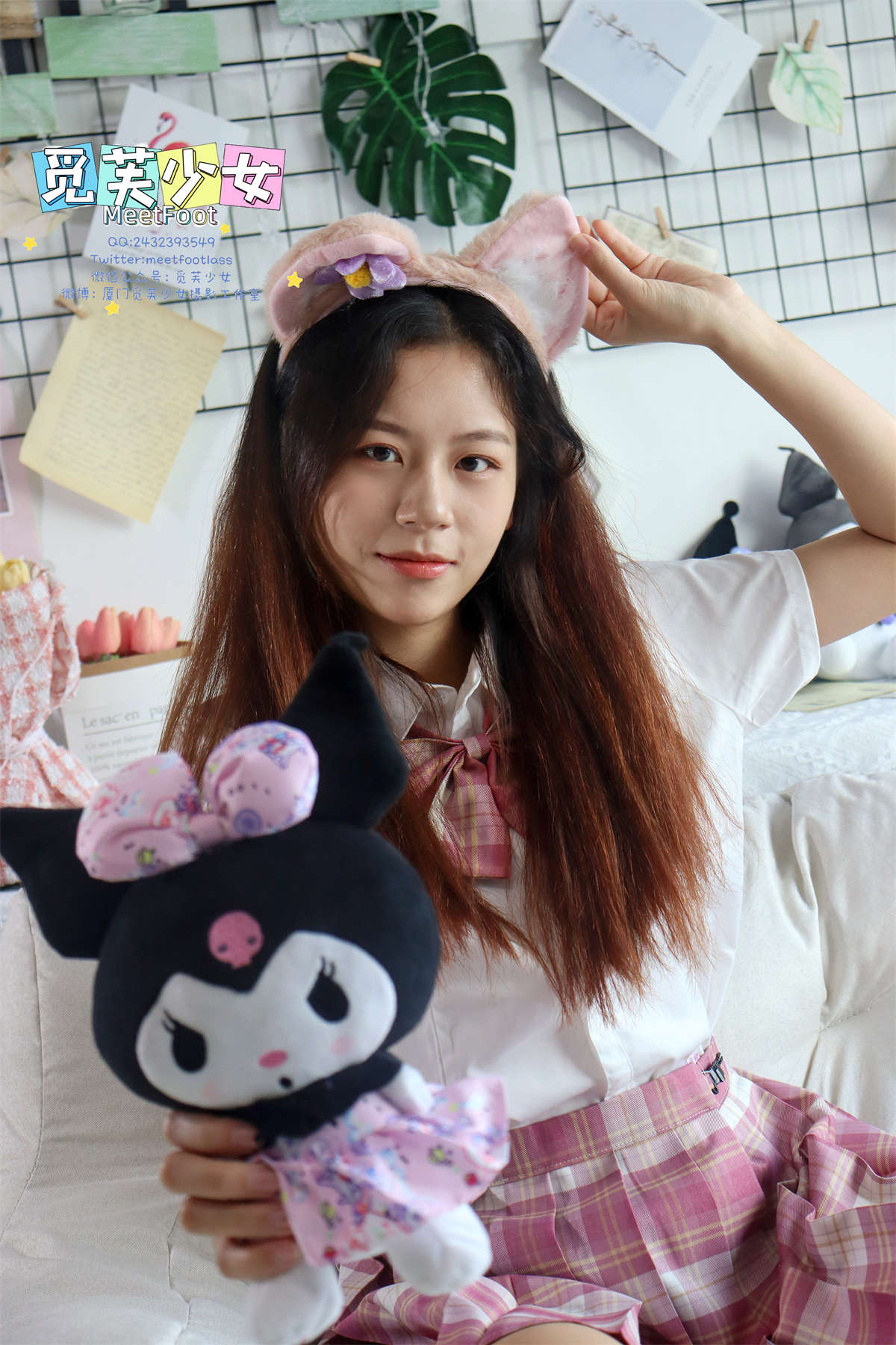 觅芙少女 NO.006 初夏微风中扬起的马尾，是青春里最美的记忆-日更街拍