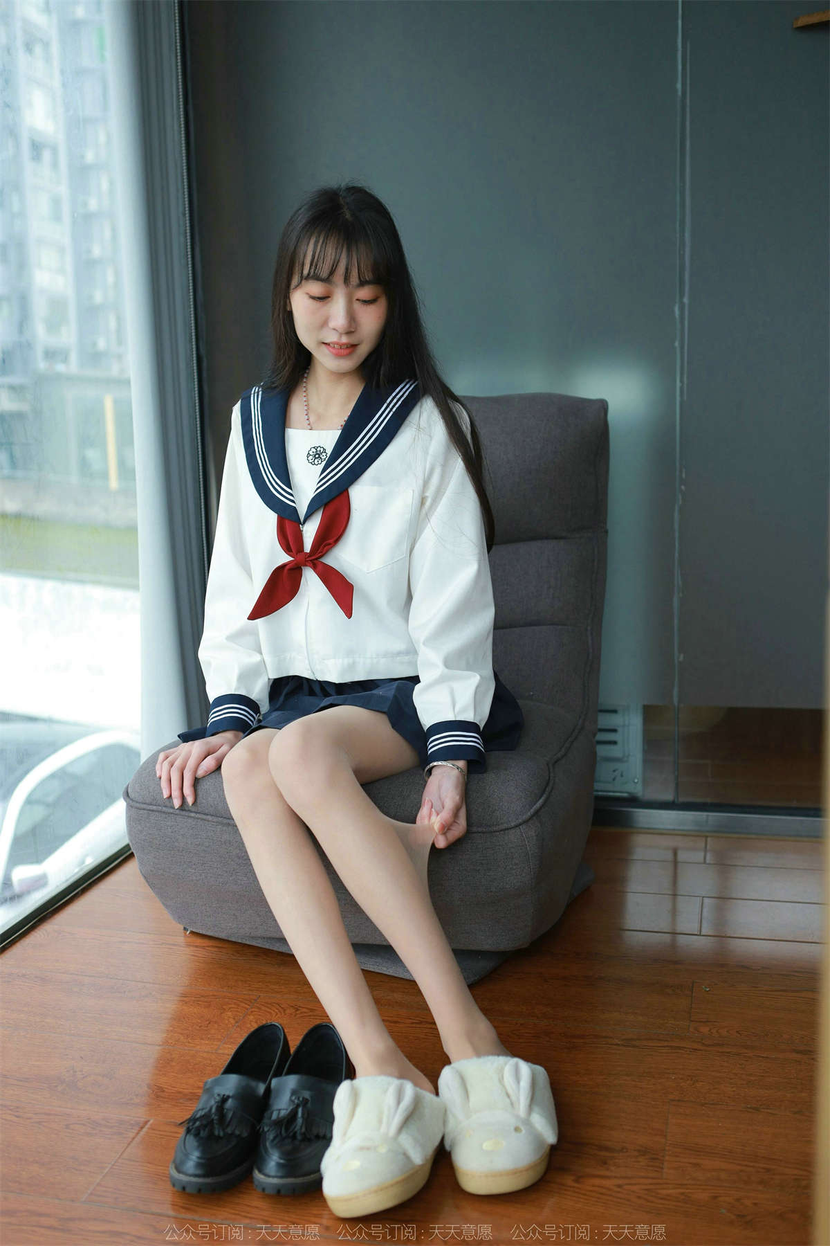 图片[2]-IESS异思趣向 2022.03.03 丝享家1018：团团 可爱JK装-日更街拍