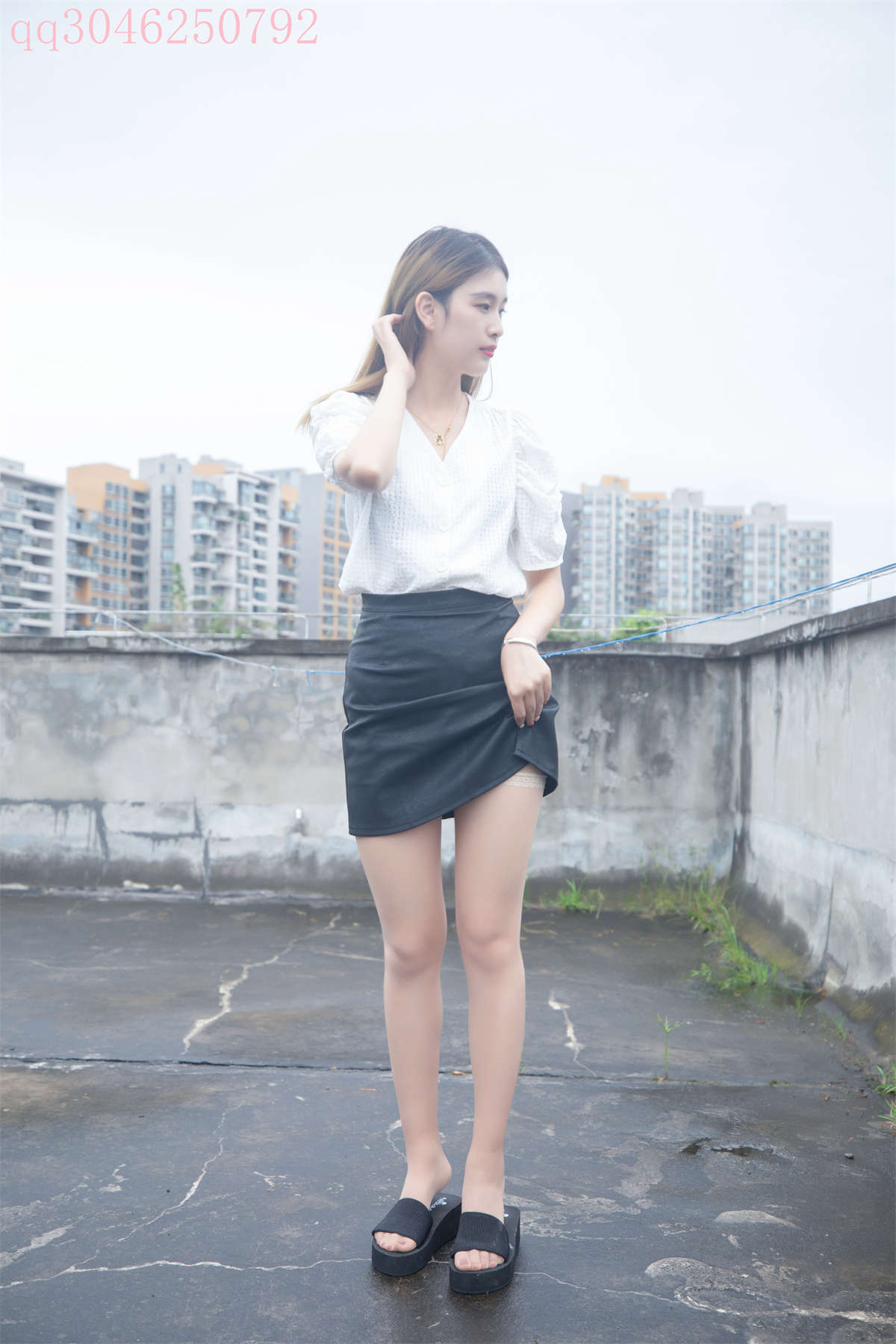 MSLASS梦丝女神 2021.09.28 天台肉丝 王晓瑞-日更街拍