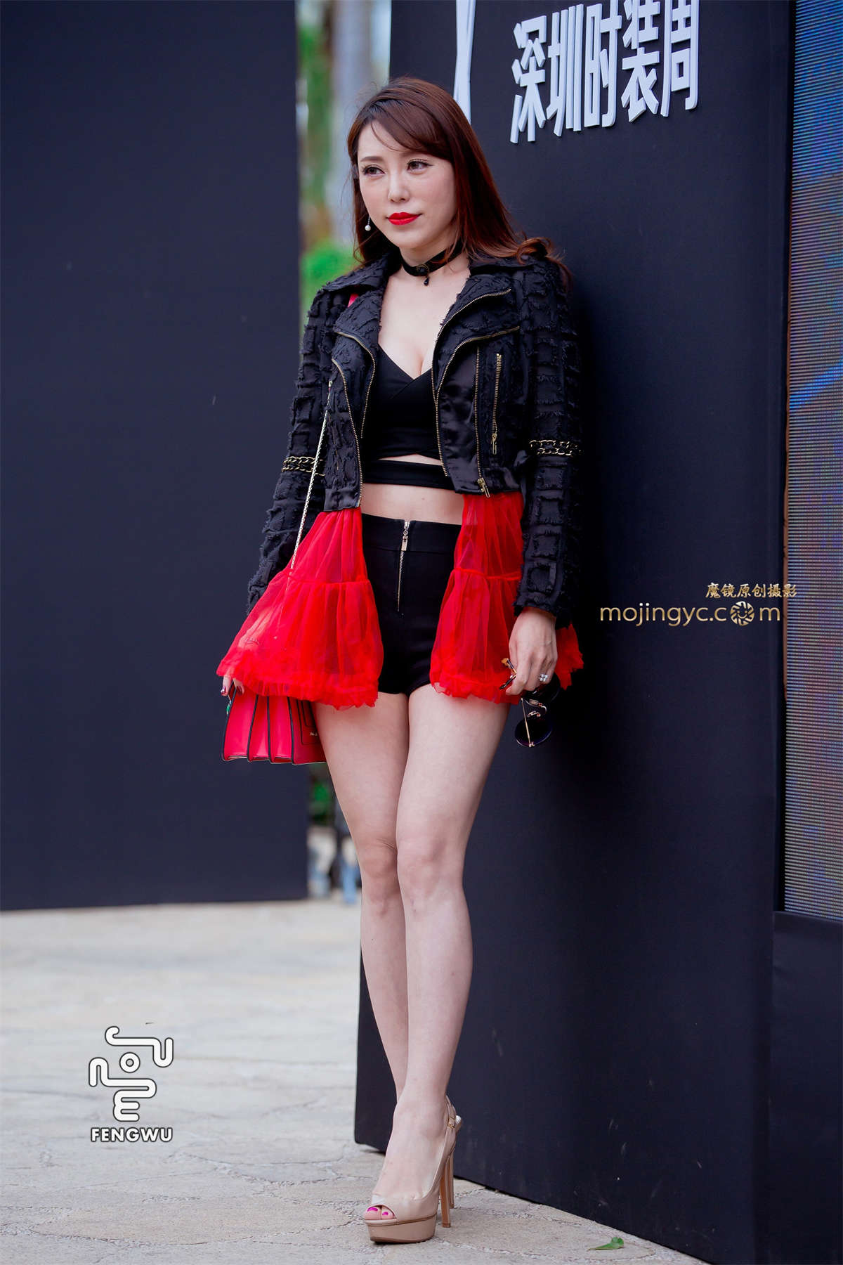 图片[2]-热裤，裸腿，鱼嘴高跟（14）-日更街拍