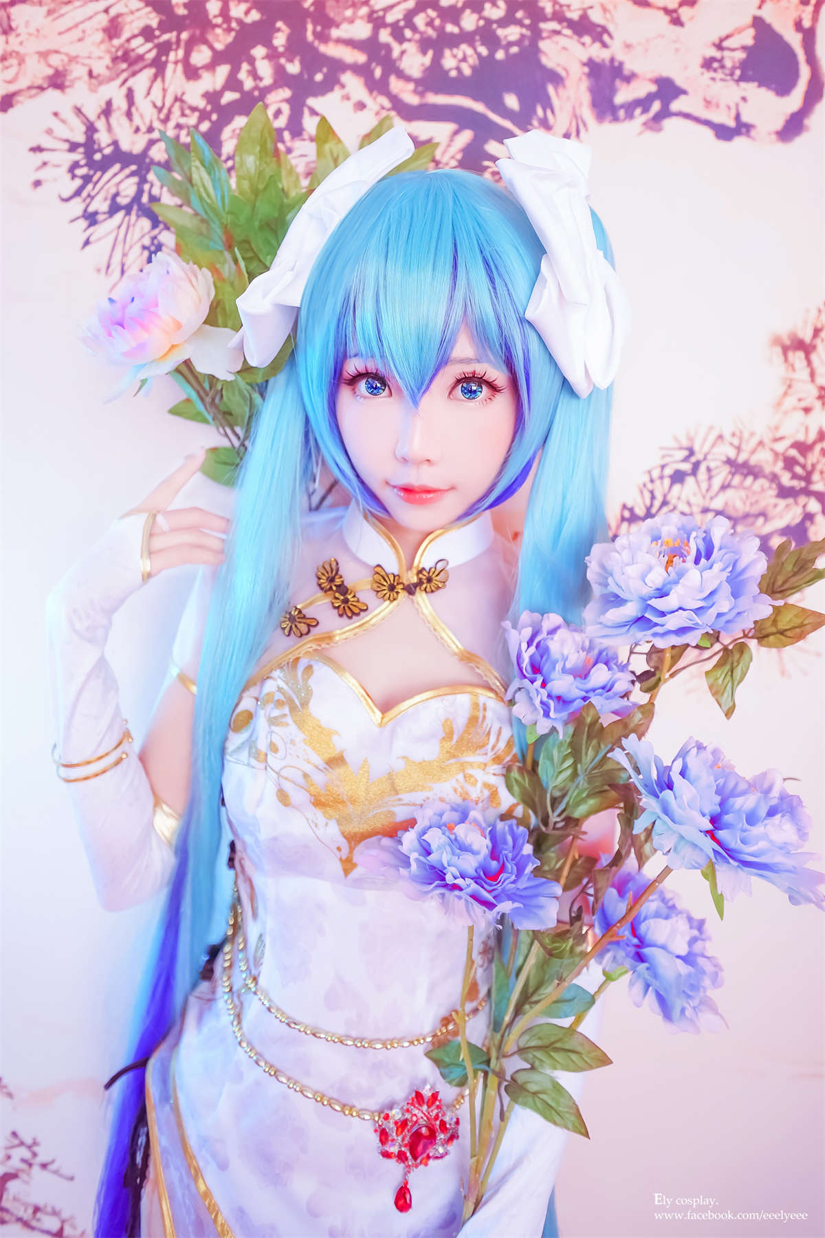Ely_eee(ElyEE子) 初音旗袍-日更街拍