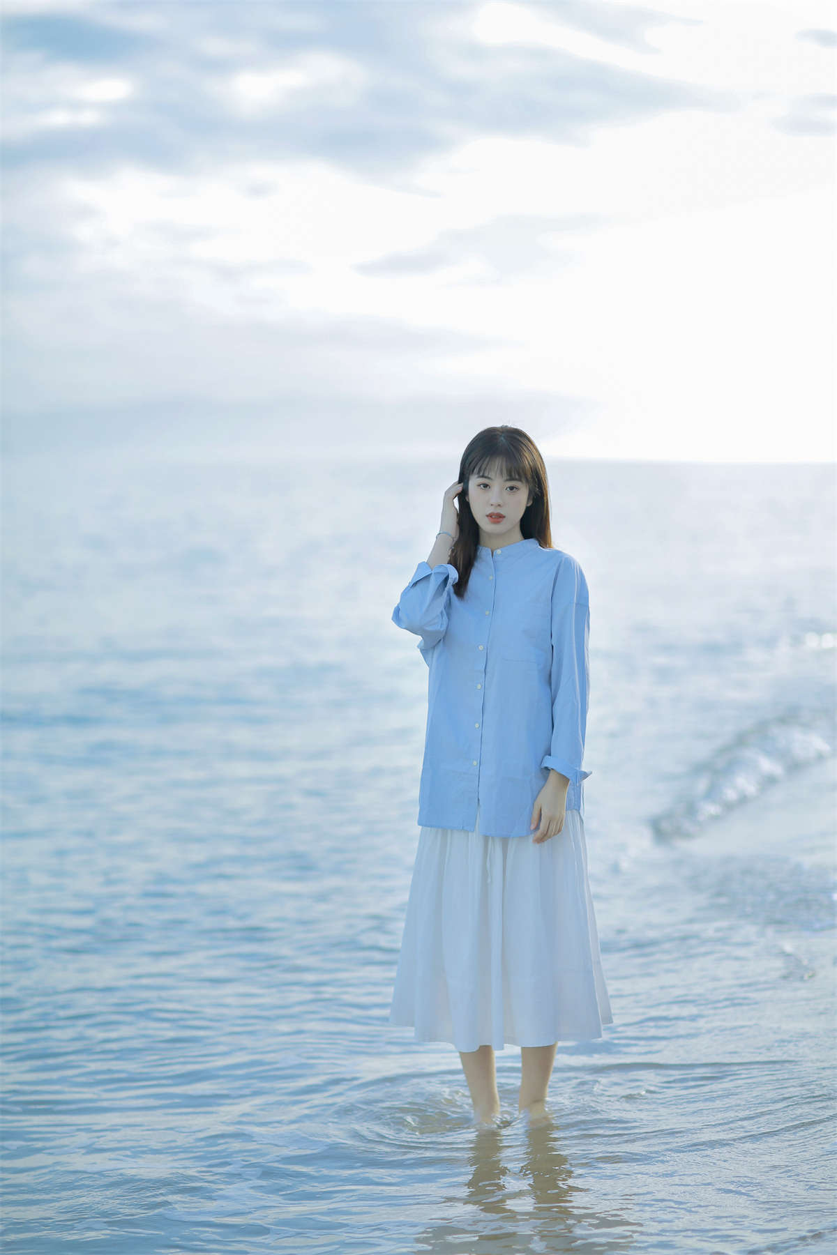 YITUYU艺图语 2022.05.03 蓝色海边 ayellowxx-日更街拍