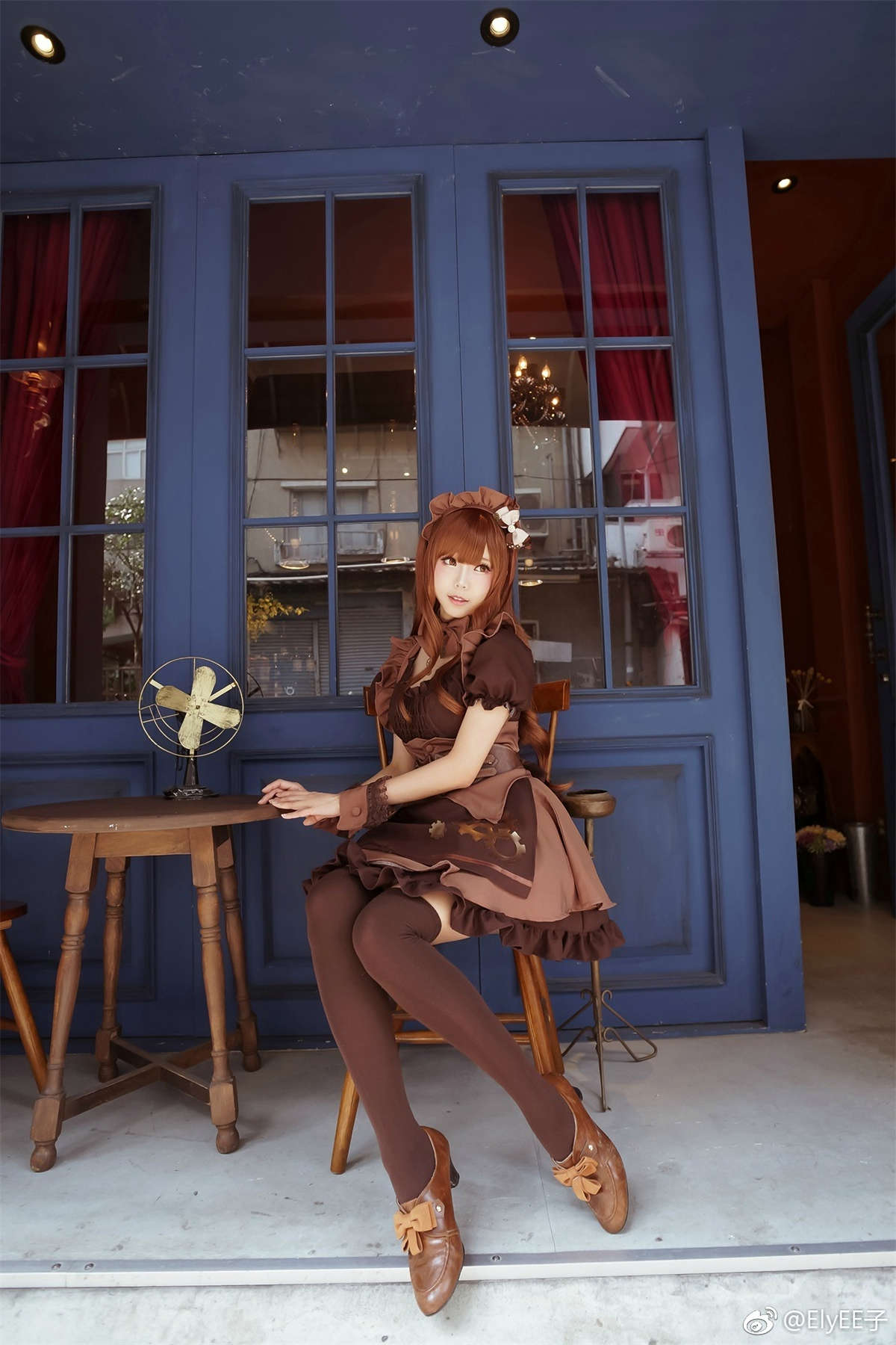 Ely_eee(ElyEE子) 女仆咖啡店-日更街拍