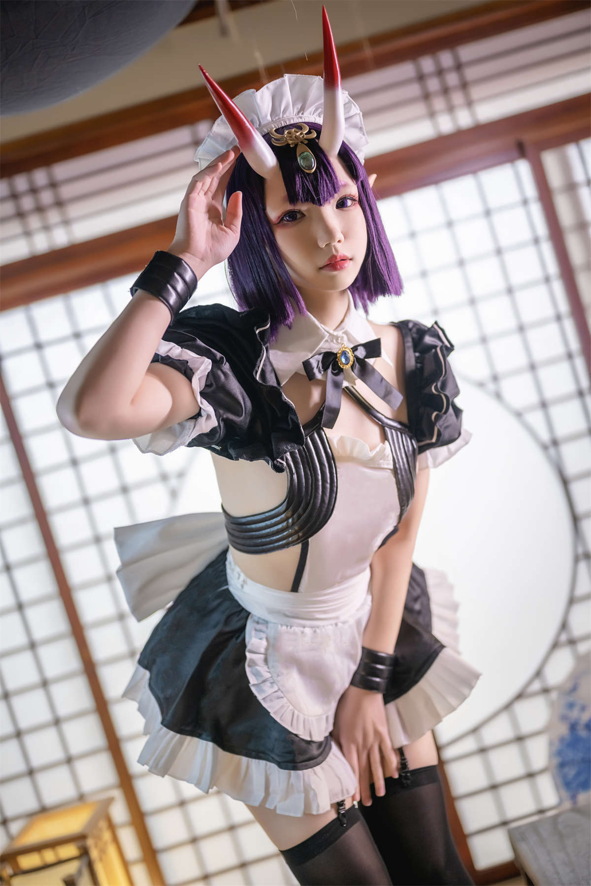 知名Coser-雪琪SAMA No.49 酒吞童子女仆-日更街拍