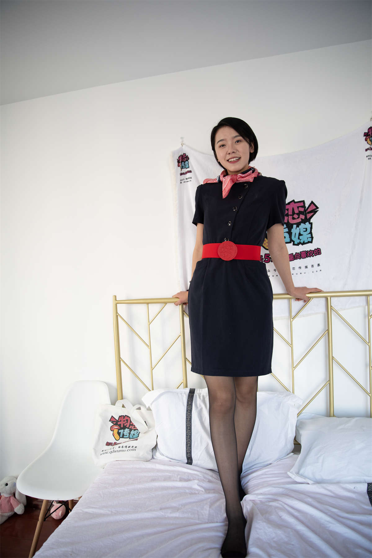 物恋传媒 NO.926 小飞-黑色的思念-日更街拍