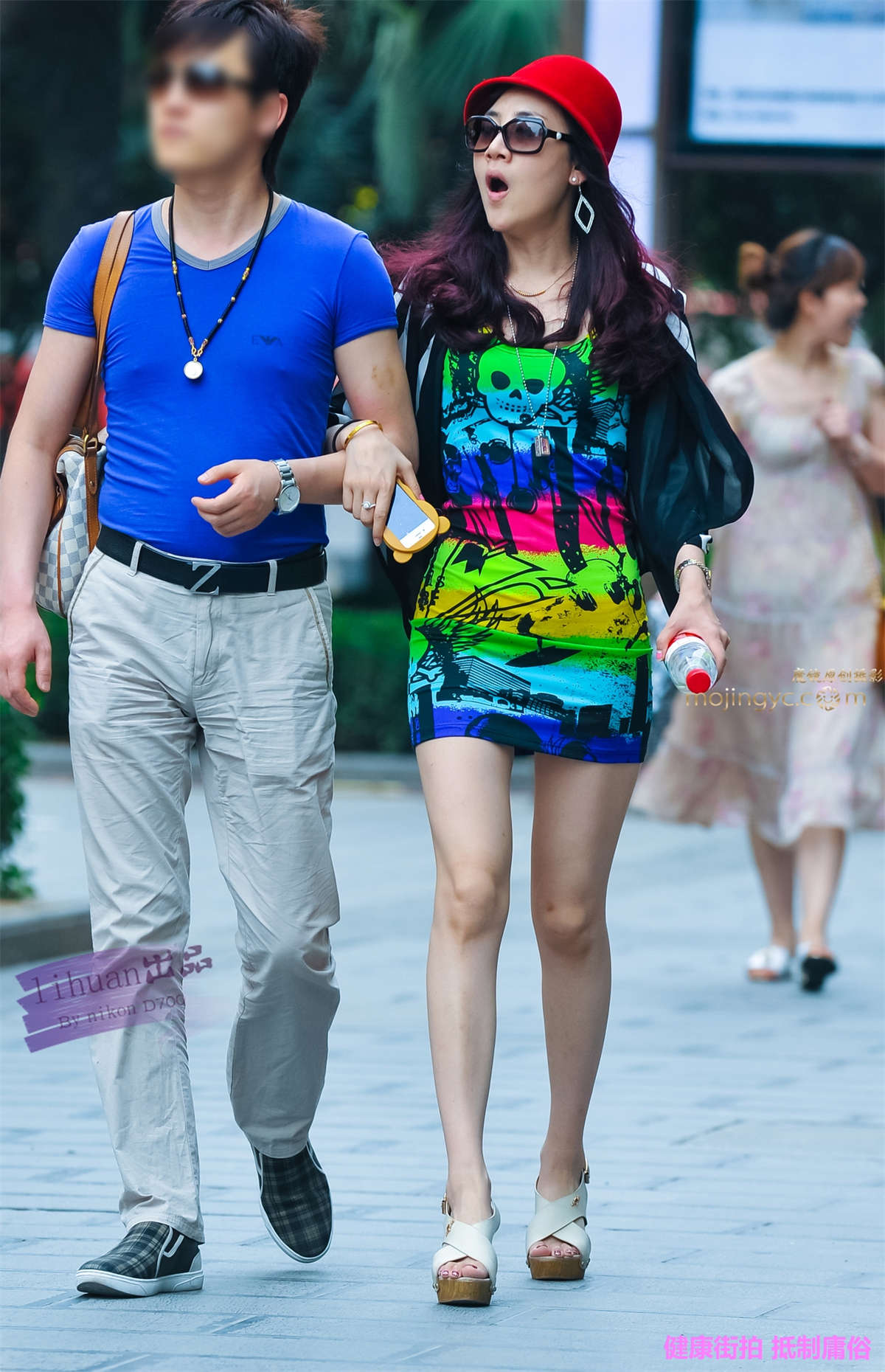 图片[2]-李欢原创-花色裹身裙（16P）-日更街拍