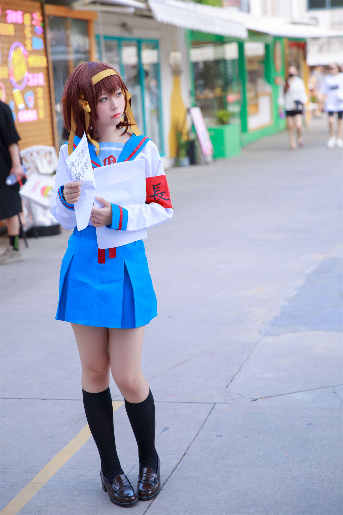 G44不会受伤 NO.69 凉宫 制服-日更街拍