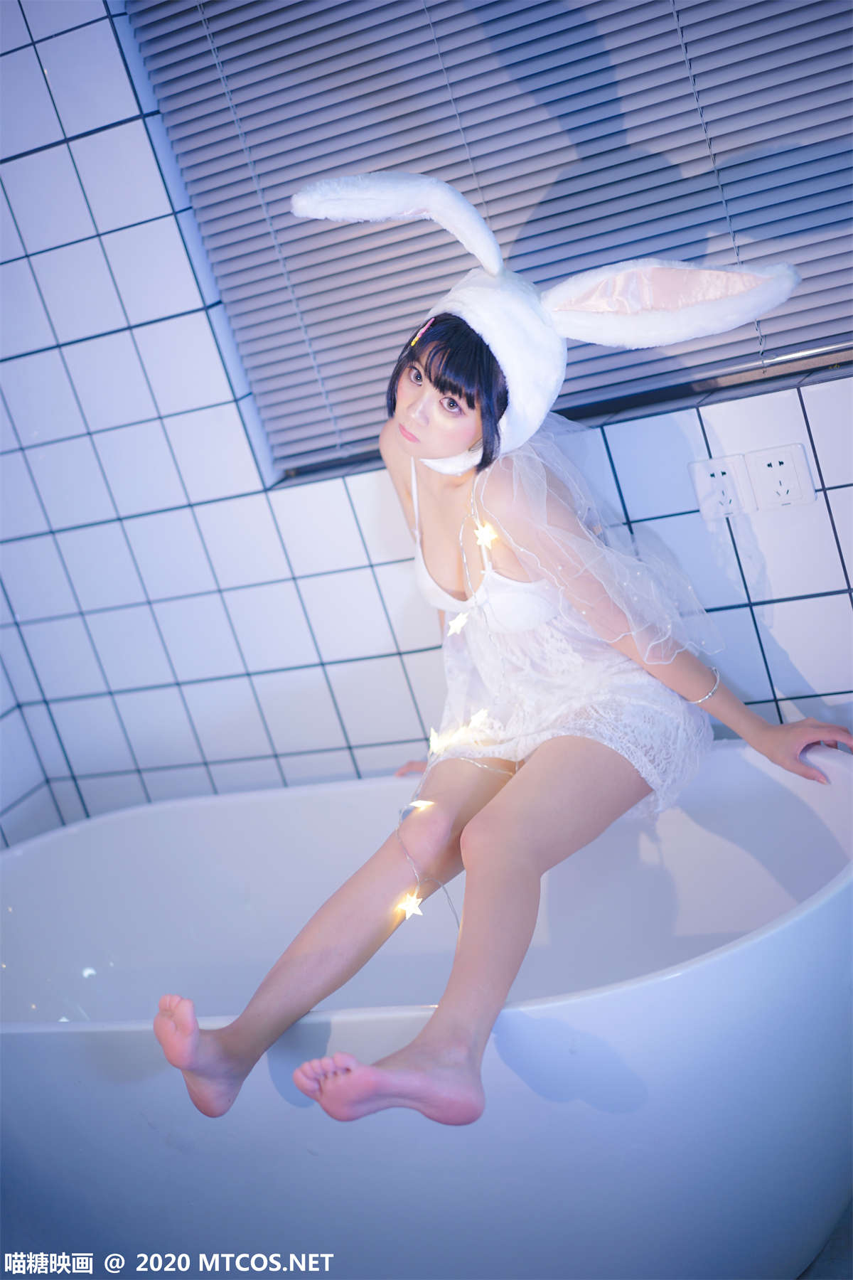 图片[2]-喵糖映画 VOL.255 浴缸里的兔子-日更街拍