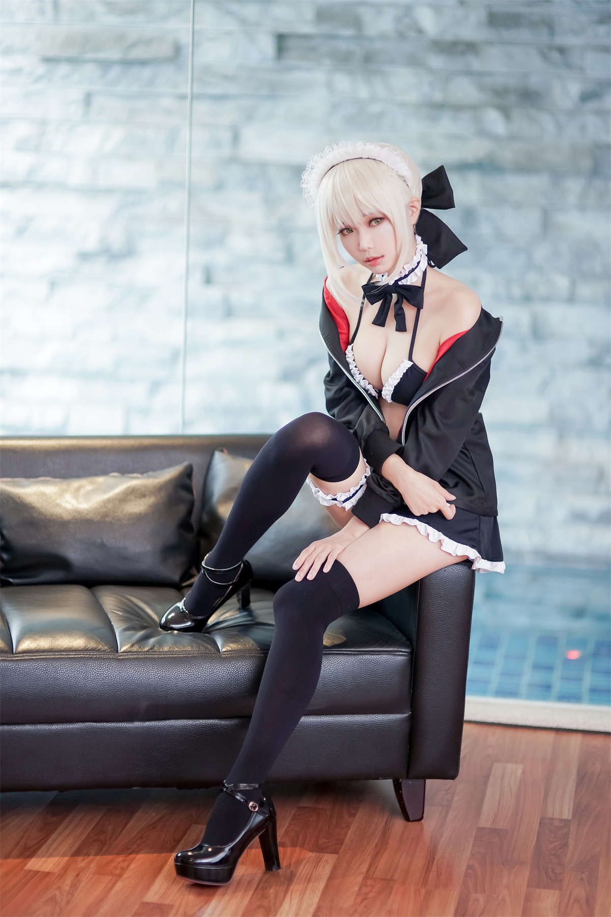 图片[2]-Ely_eee(ElyEE子) 贞德女仆-日更街拍