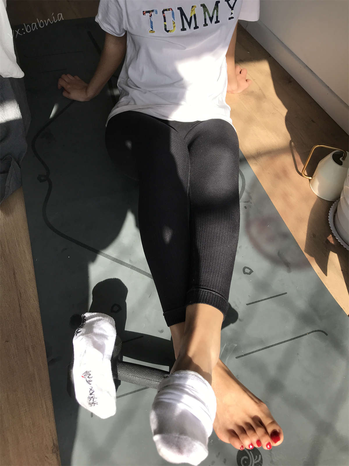 图片[2]-安乔乔儿(Nia乔乔) NO.013 乔乔做瑜伽-日更街拍