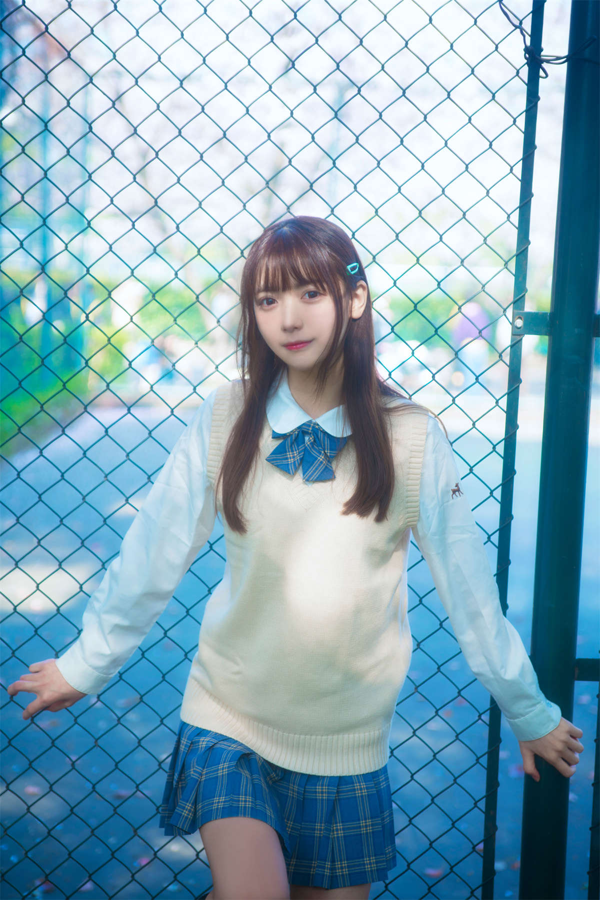 图片[2]-陆卿卿kyokyo NO.001 樱花与JK-日更街拍