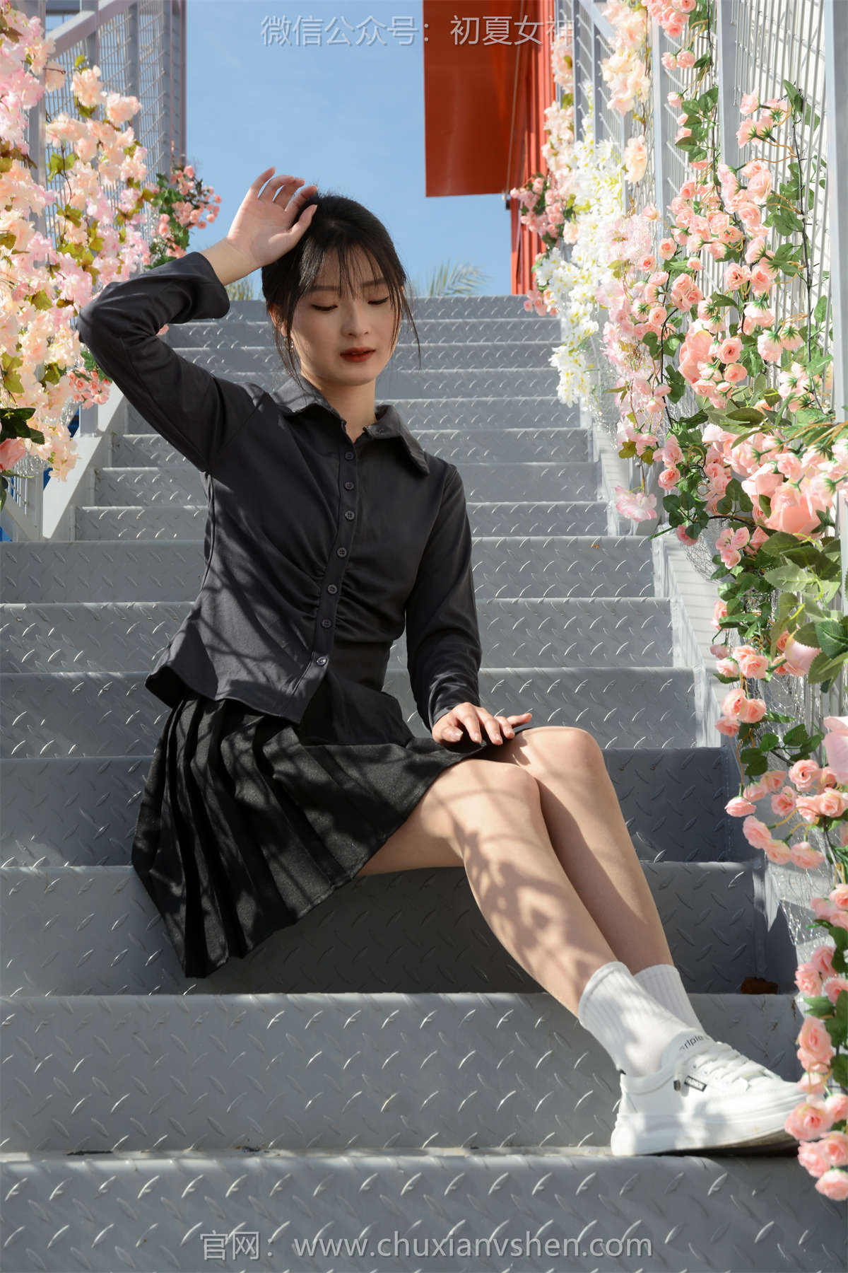 图片[2]-初夏女神 NO.114 安妮 绿叶鲜花-日更街拍