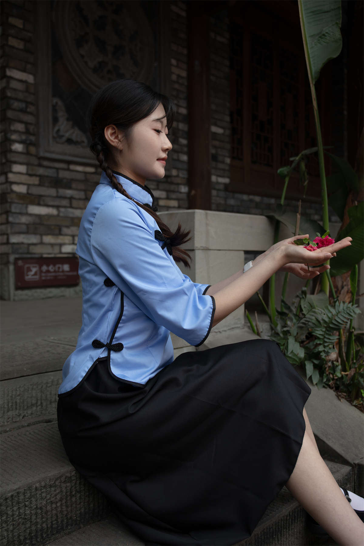 图片[2]-MZSOCK-2024 No.F01 小天 民国风-日更街拍