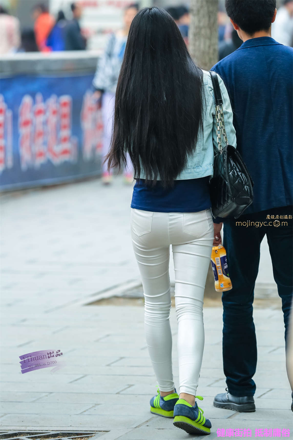 图片[2]-李欢原创-白裤，紧翘（8P）-日更街拍